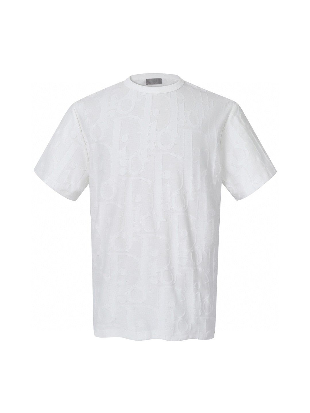 DIOR 迪奥 满印提花logo圆领T恤 短袖 蓝色 白色 A0 593J696U3012-C530