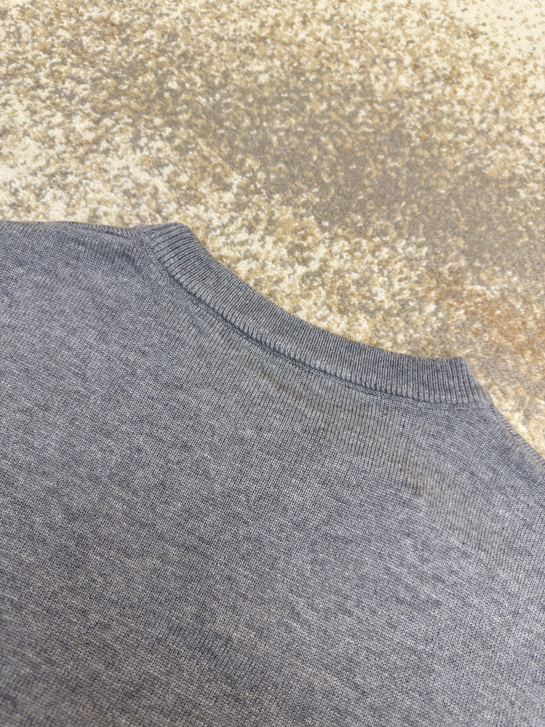 GUCCl 古驰 彩色提花logo羊毛针织衫 毛衣 外套 长袖 灰色 B0 833668-XKEYH-1015