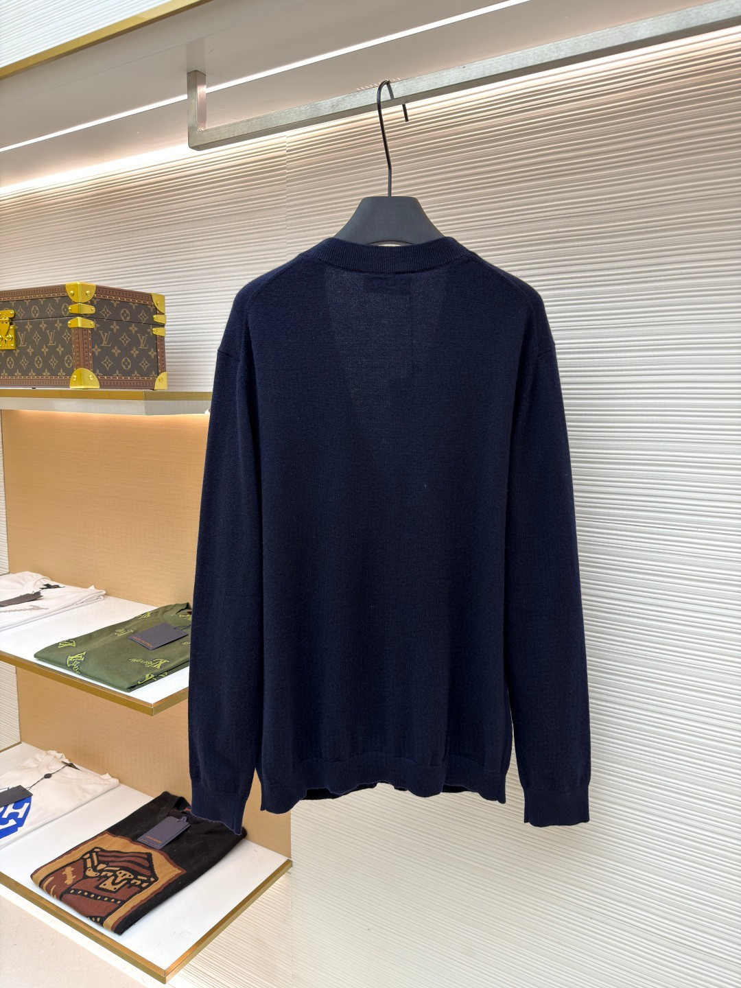 GUCCl 古驰 彩色提花logo羊毛开衫 毛衣 针织衫 外套 长袖 蓝色 B0