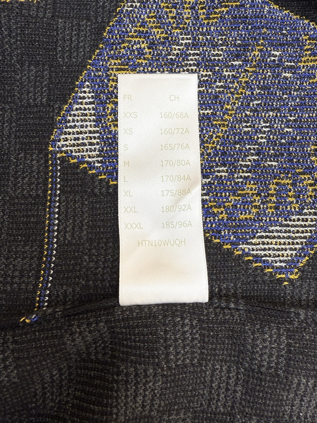 LOUIS VUITTON 路易威登 LV 棋盘格针织短袖 T恤 针织衫 黑色 A0 1AHVMP