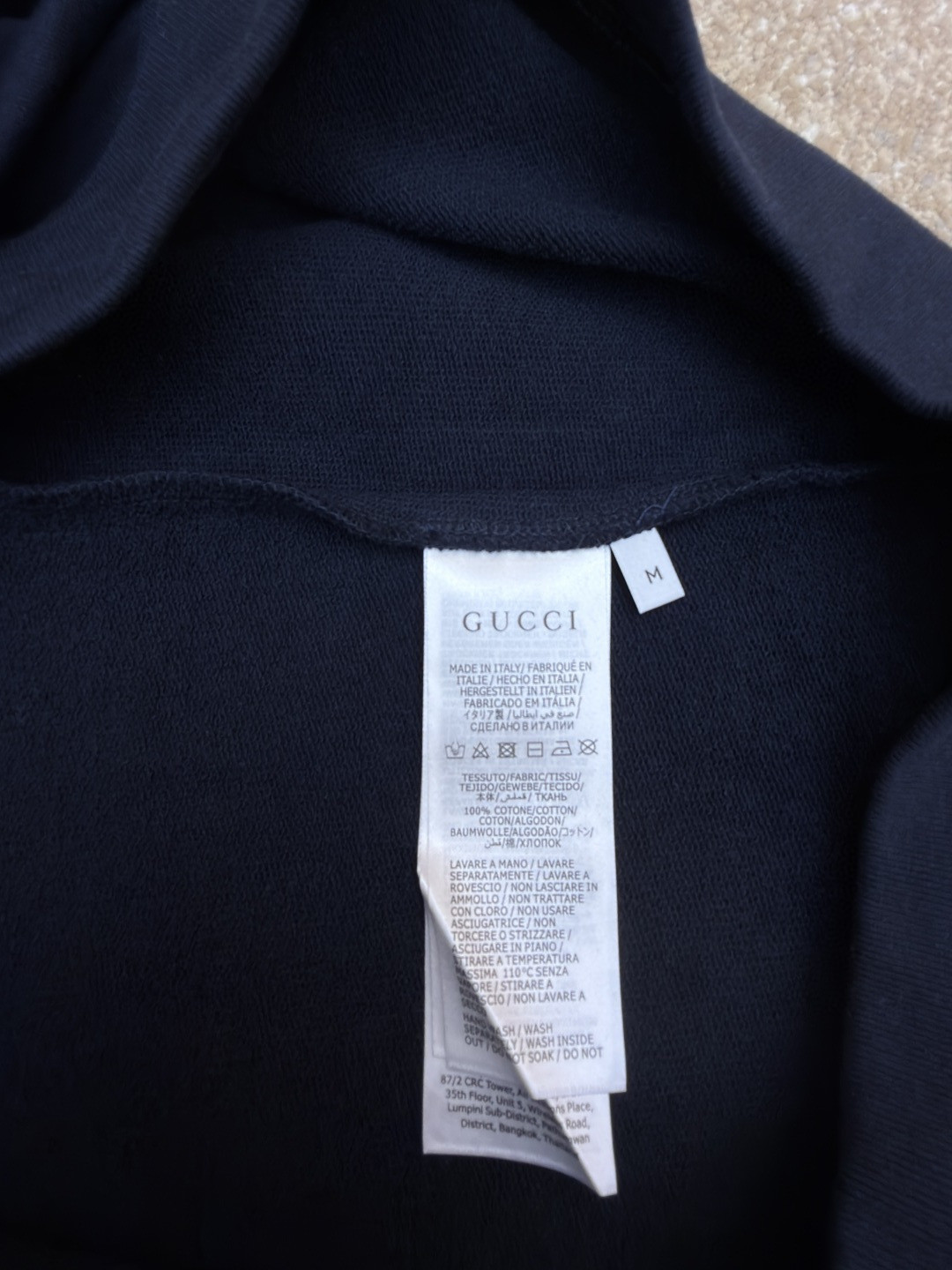 GUCCl 古驰 闪片圆领卫衣 外套 长袖 蓝色 A7 848737-XJHNC-4794