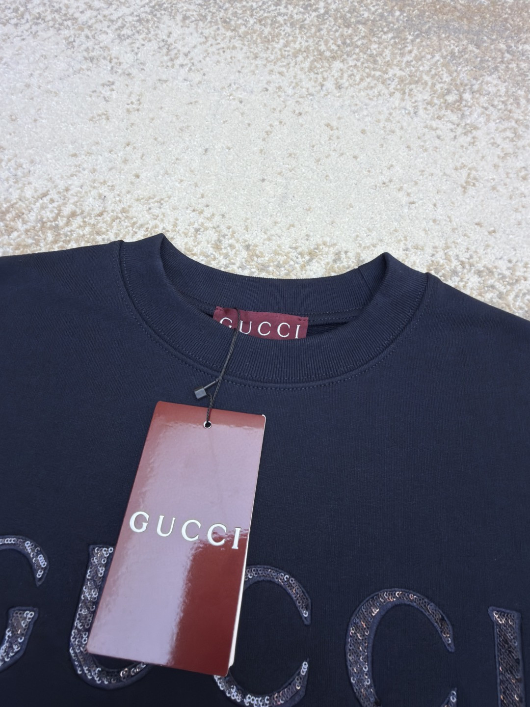 GUCCl 古驰 闪片圆领卫衣 外套 长袖 蓝色 A7 848737-XJHNC-4794