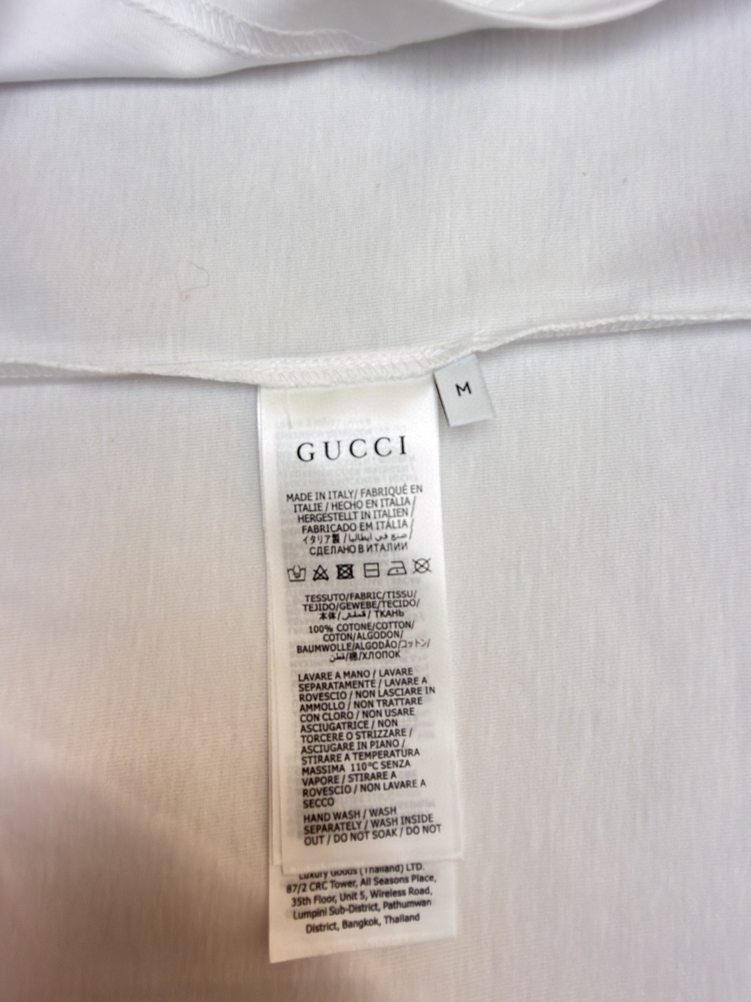 GUCCI 古驰 马蹄扣刺绣圆领短袖T恤 夏季 白色 A0 853421-XJHMV-JABD