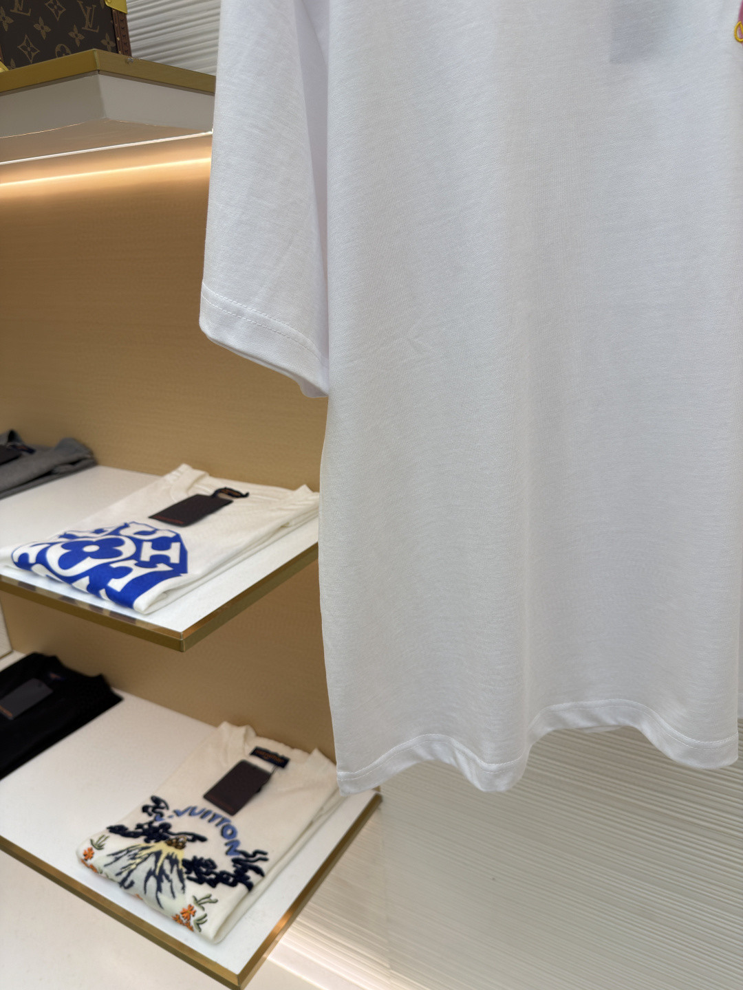 GUCCI 古驰 马蹄扣刺绣圆领短袖T恤 夏季 白色 A0 853421-XJHMV-JABD