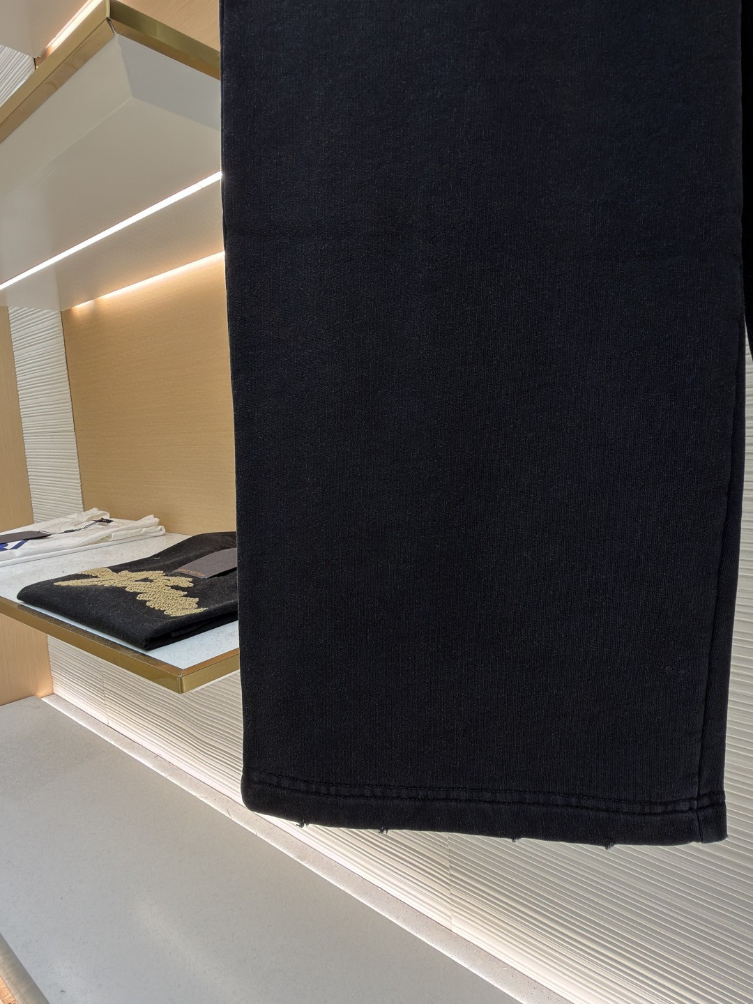 Balenciaga 巴黎世家 白底胶印花松紧腰运动裤 长裤 裤子 休闲裤 黑色 B0 846917TTVL81041