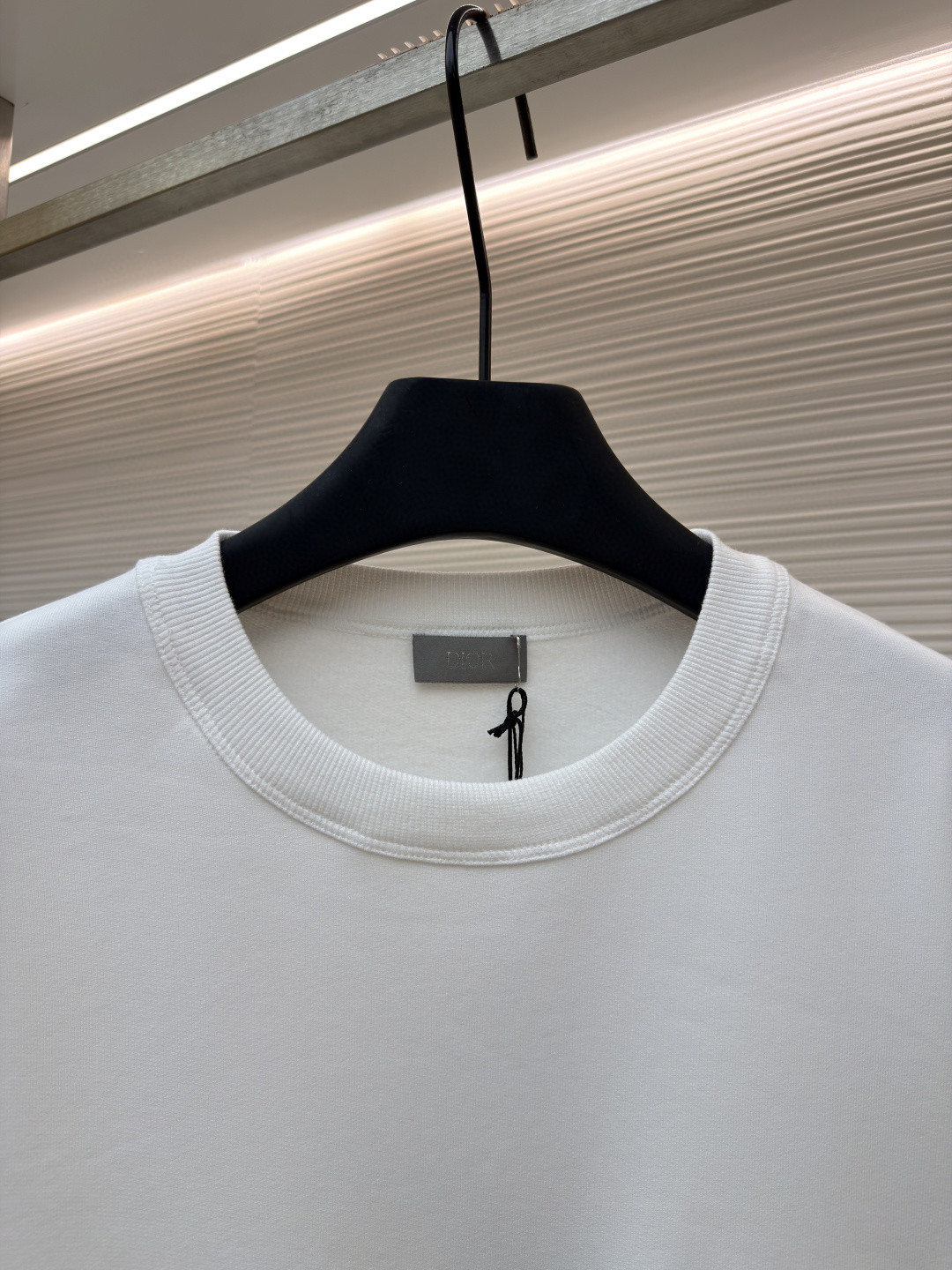 DIOR 迪奥 织缎徽章圆领卫衣 外套 长袖 白色 A7 613J694B0531-C080