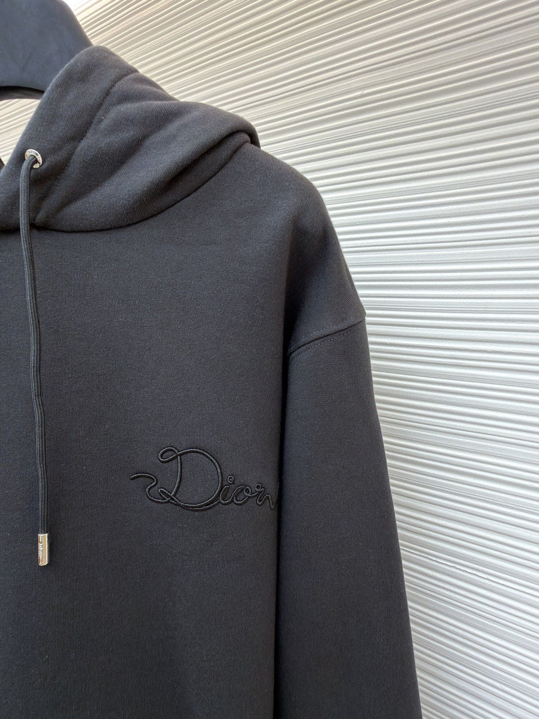 DIOR 迪奥 织缎徽章连帽卫衣 外套 长袖 黑色 B0 613J691C0531-C889