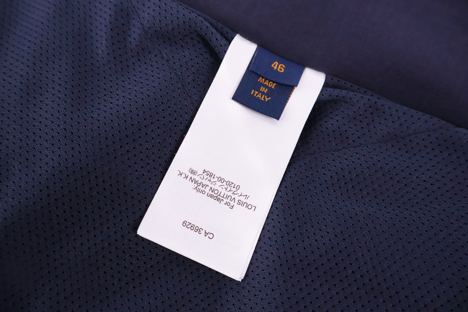 LOUIS VUITTON 路易威登 老花压纹拉链运动外套 夹克 蓝色 B5 1AJB57