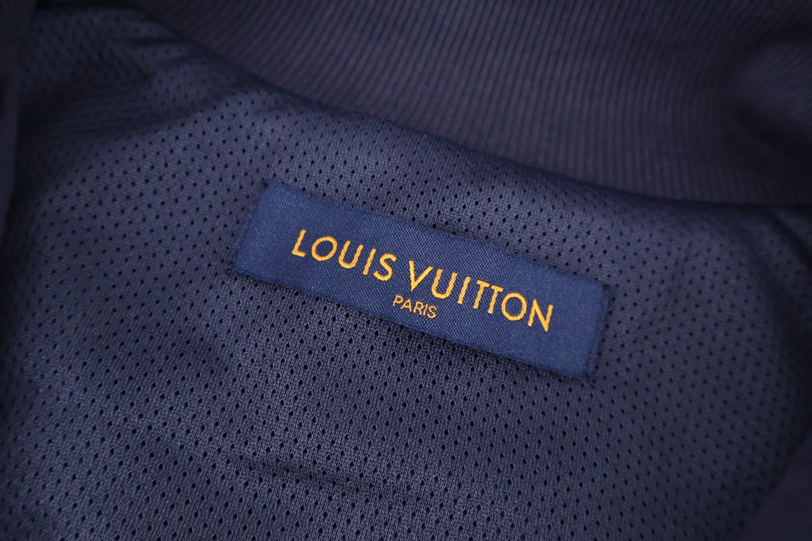 LOUIS VUITTON 路易威登 老花压纹拉链运动外套 夹克 蓝色 B5 1AJB57