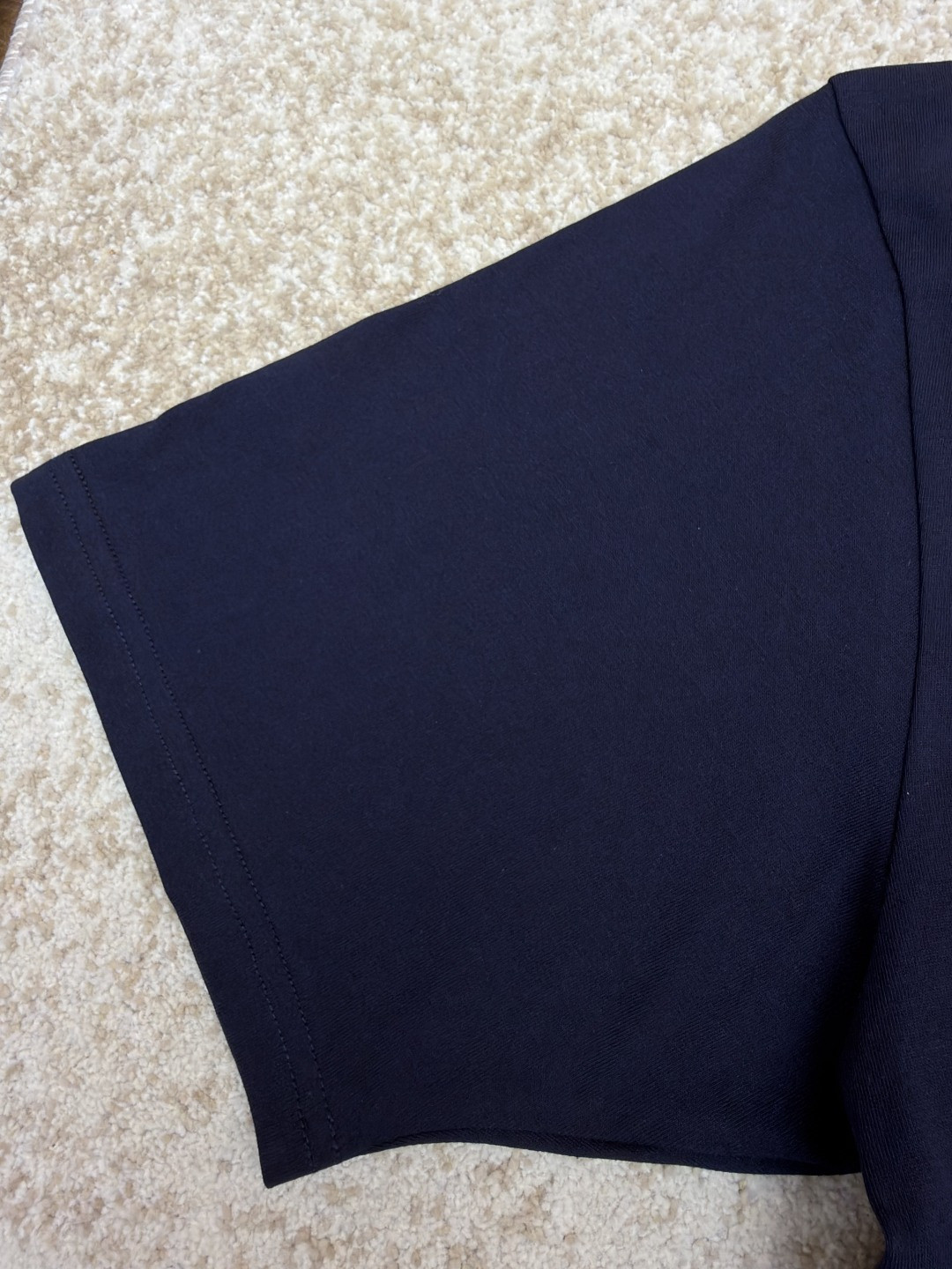 Acne Studios 蝴蝶结徽标印花圆领T恤 短袖 灰色 蓝色 A0 CL0458-885