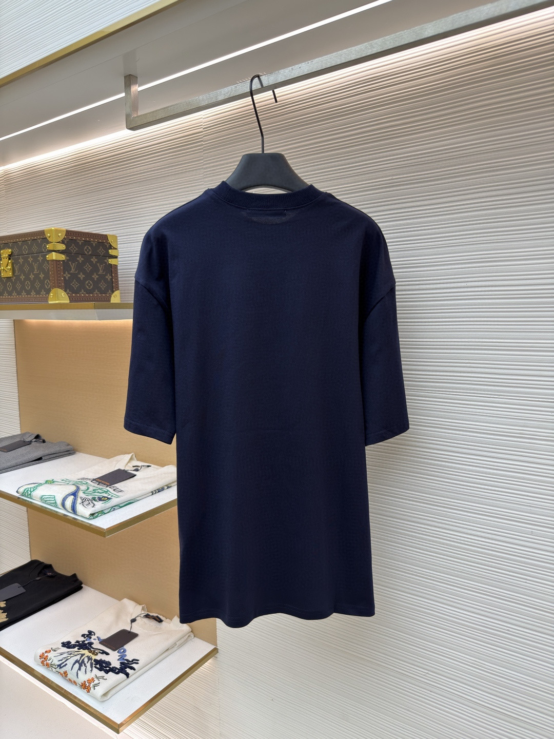Acne Studios 蝴蝶结徽标印花圆领T恤 短袖 灰色 蓝色 A0 CL0458-885