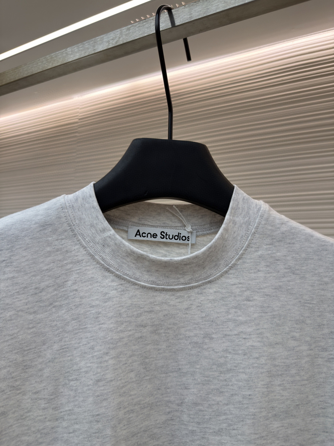Acne Studios 蝴蝶结徽标印花圆领T恤 短袖 灰色 蓝色 A0 CL0458-885