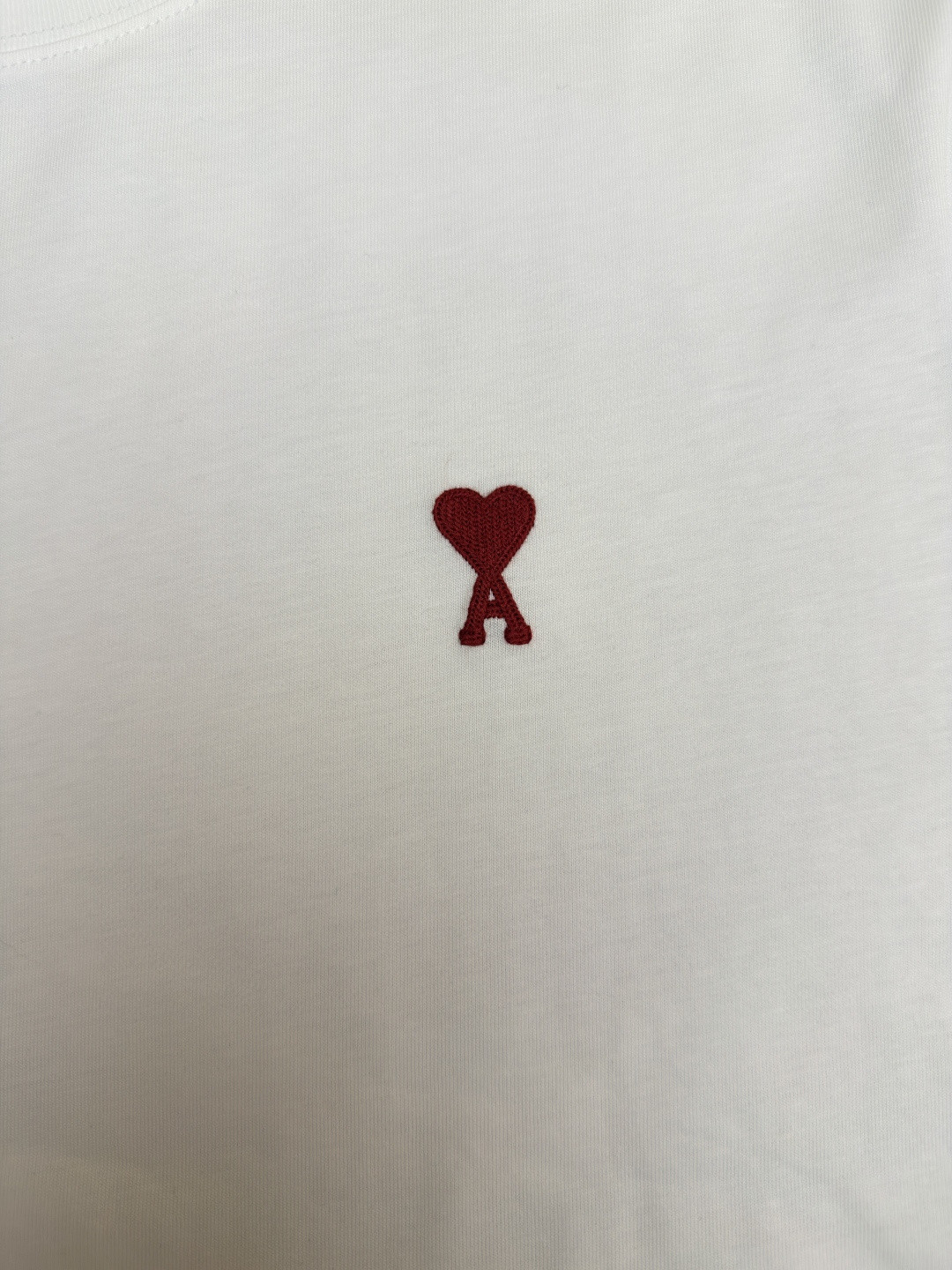 AMIPARIS Ami 爱心刺绣圆领短袖 T恤 夏季 黑色 白色 A0 BFHJ108723-001