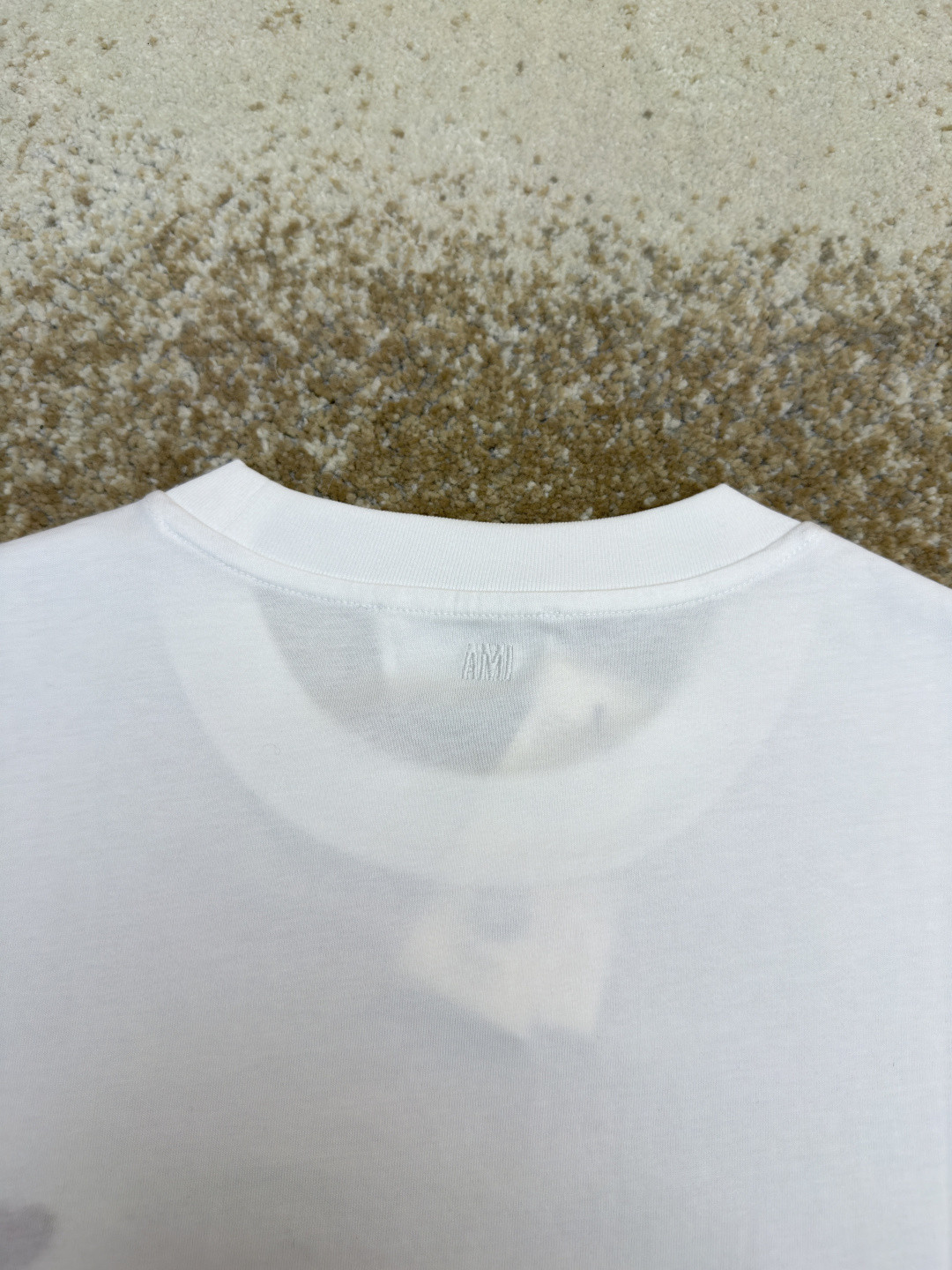 AMIPARIS Ami 爱心刺绣圆领短袖 T恤 夏季 黑色 白色 A0 BFHJ108723-001