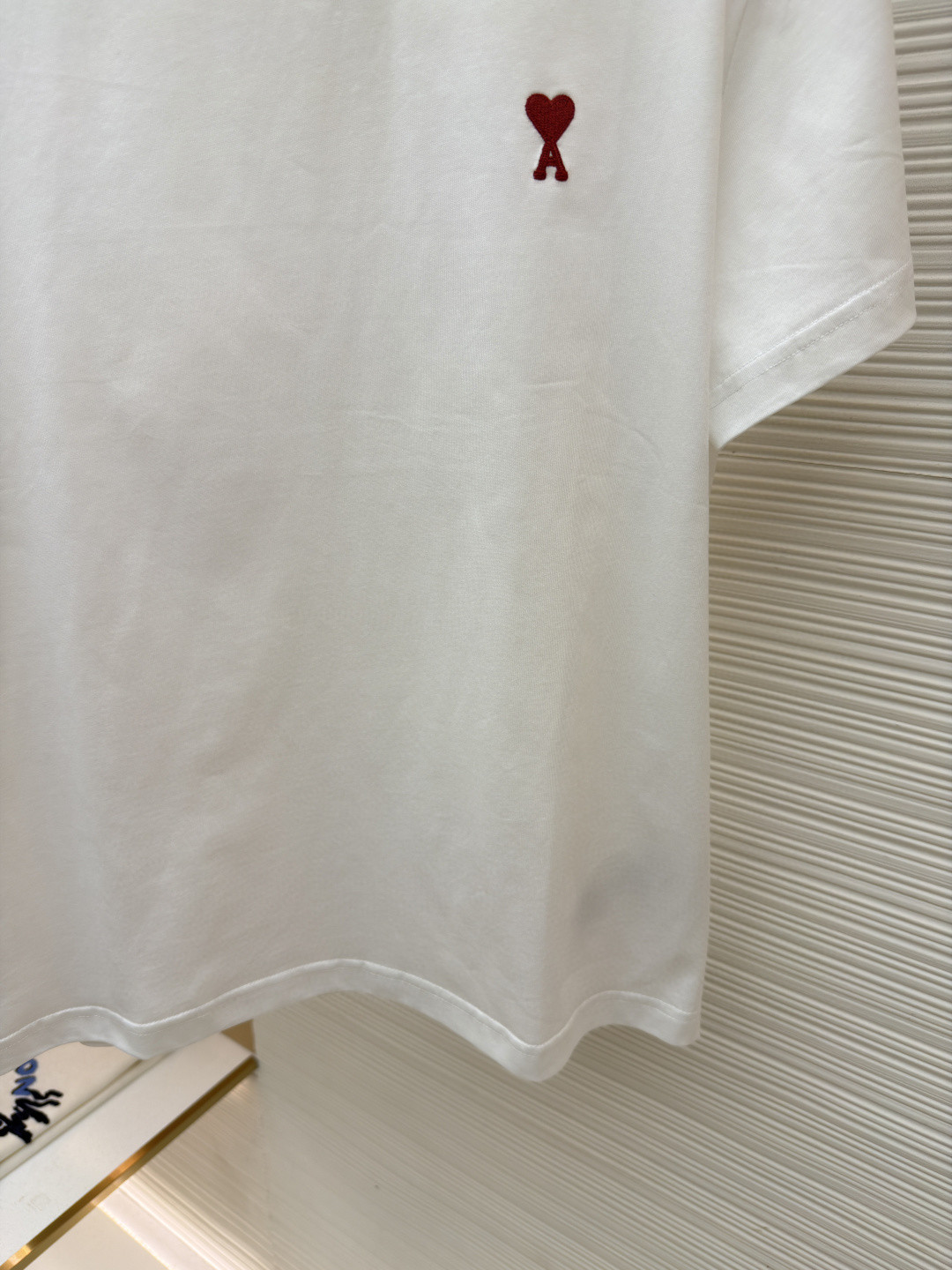 AMIPARIS Ami 爱心刺绣圆领短袖 T恤 夏季 黑色 白色 A0 BFHJ108723-001