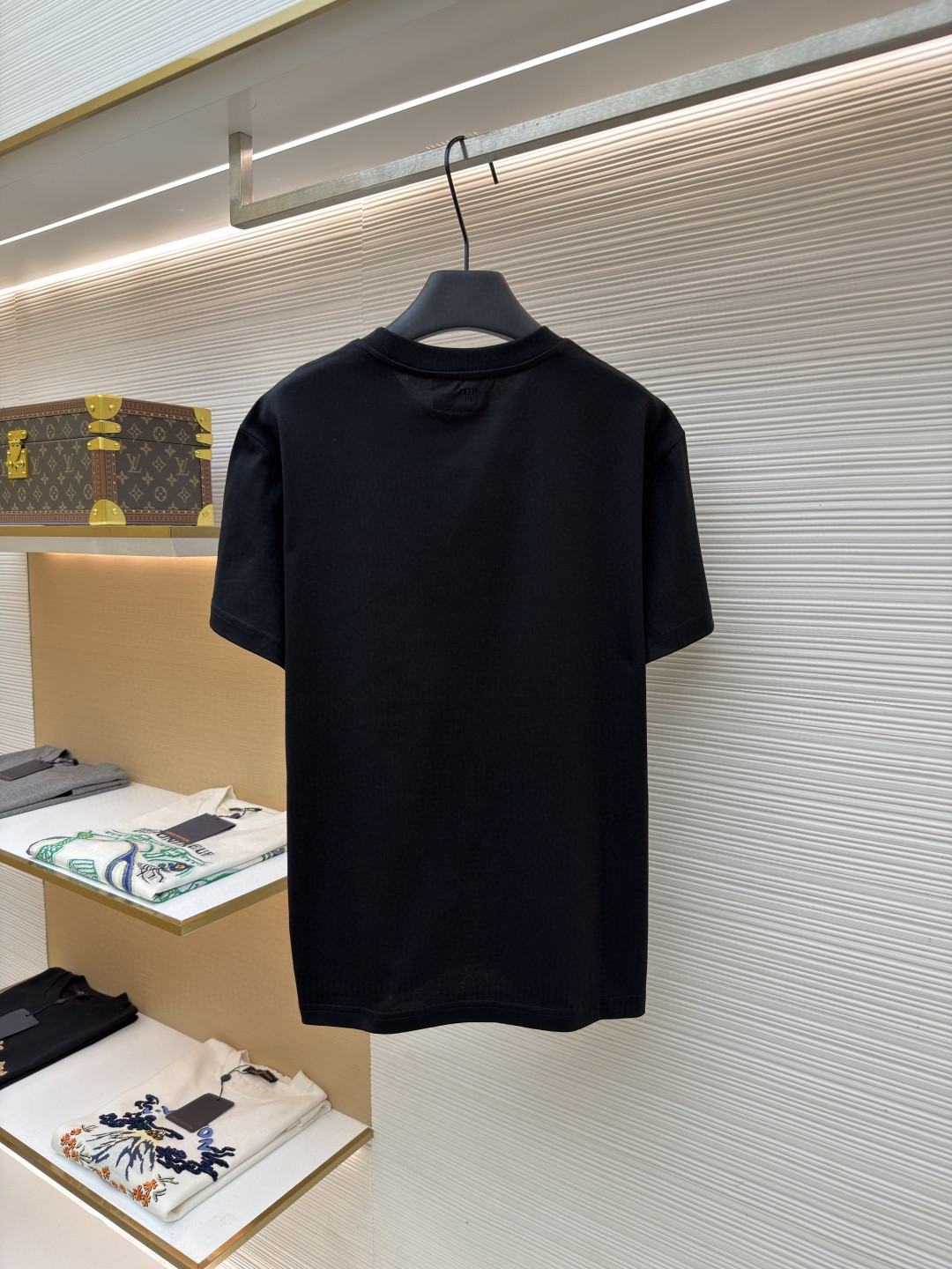 AMIPARIS Ami 爱心刺绣圆领短袖 T恤 夏季 黑色 白色 A0 BFHJ108723-001