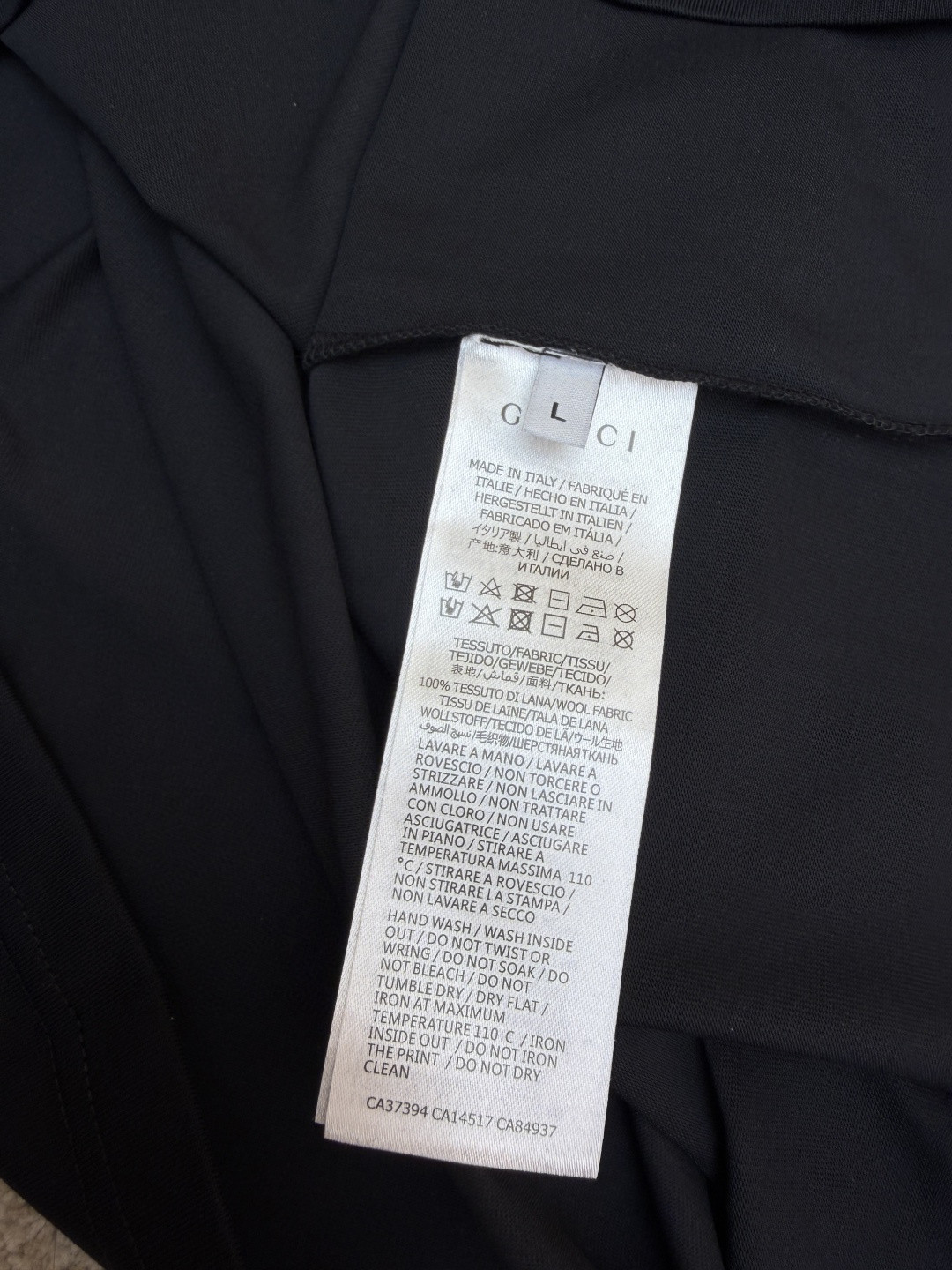 GUCCI 古驰 锋刃字母logo印花 短袖 T恤 圆领 套头 夏季 黑色（黄红） 白色（黄粉）A0 