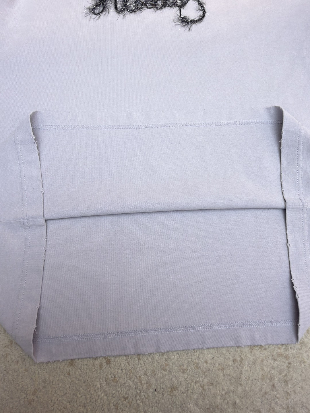 Acne Studios 复古效果分层假两件徽标T恤 打底衫 长袖 白色 黑色 A5 CL0422-228