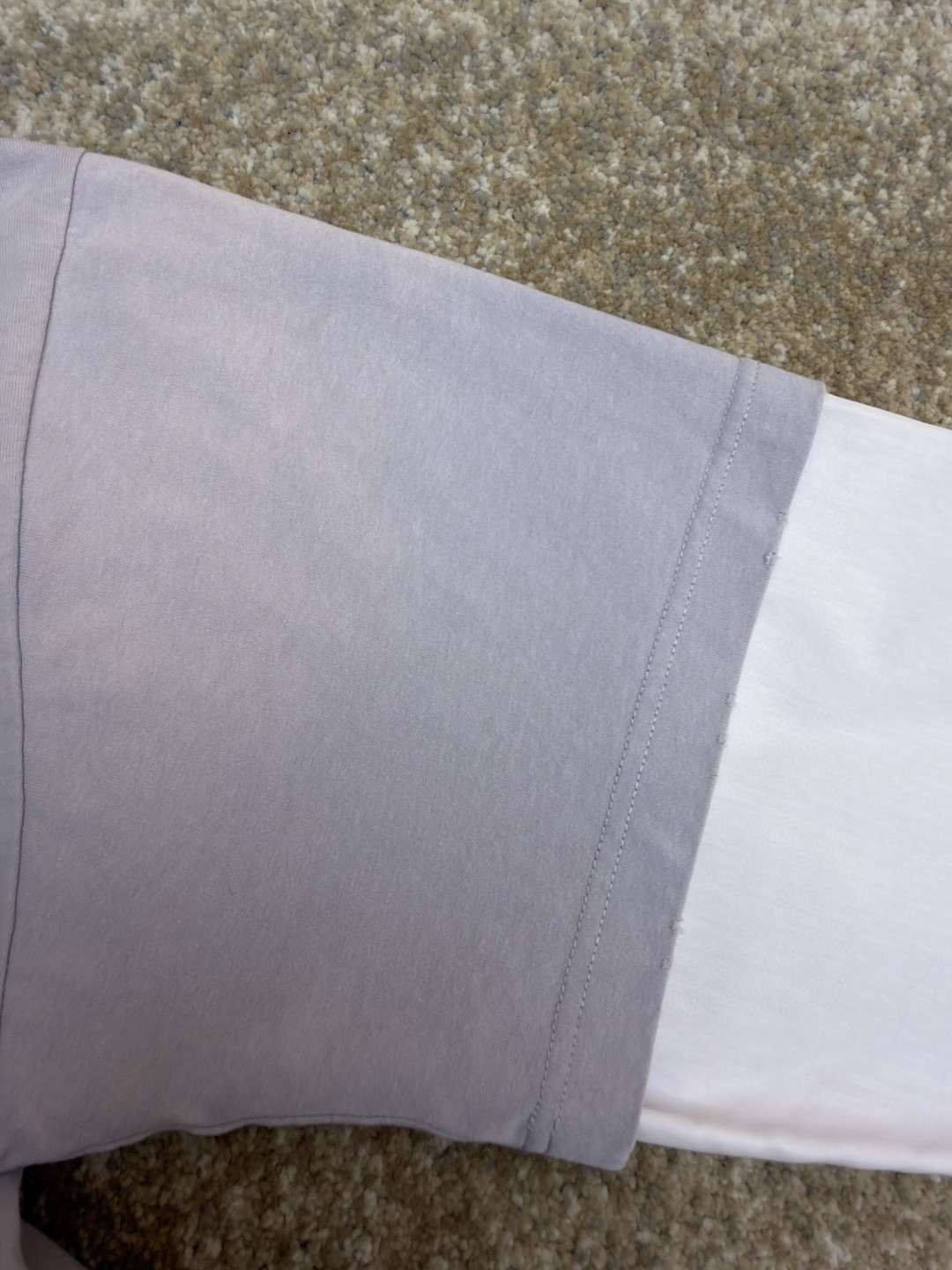 Acne Studios 复古效果分层假两件徽标T恤 打底衫 长袖 白色 黑色 A5 CL0422-228