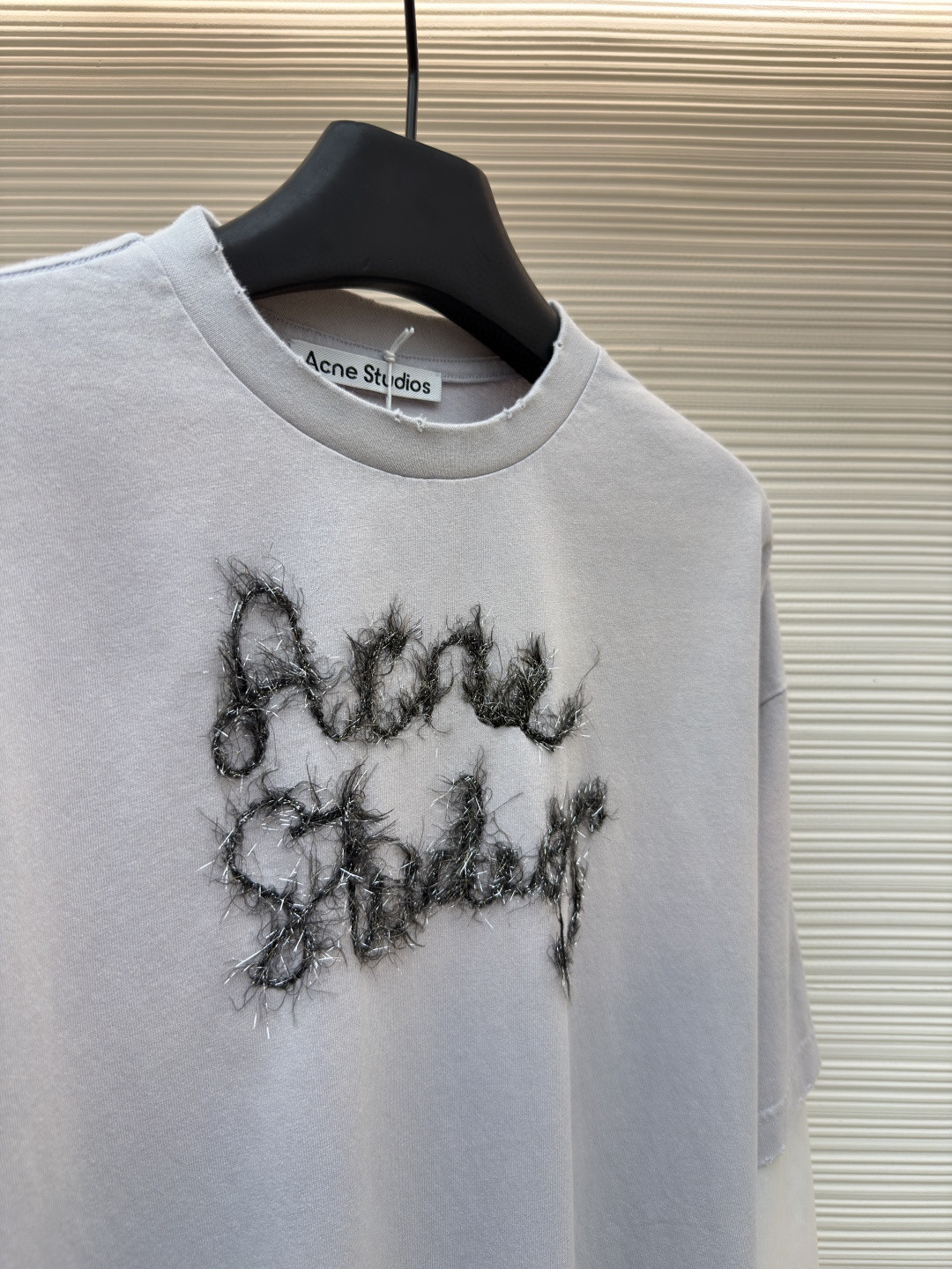 Acne Studios 复古效果分层假两件徽标T恤 打底衫 长袖 白色 黑色 A5 CL0422-228