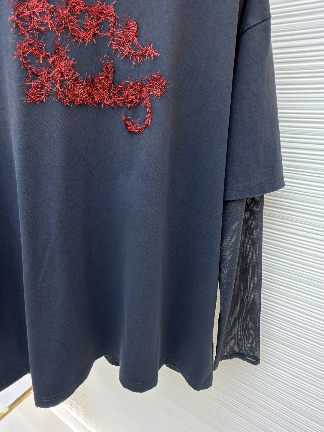 Acne Studios 复古效果分层假两件徽标T恤 打底衫 长袖 白色 黑色 A5 CL0422-228