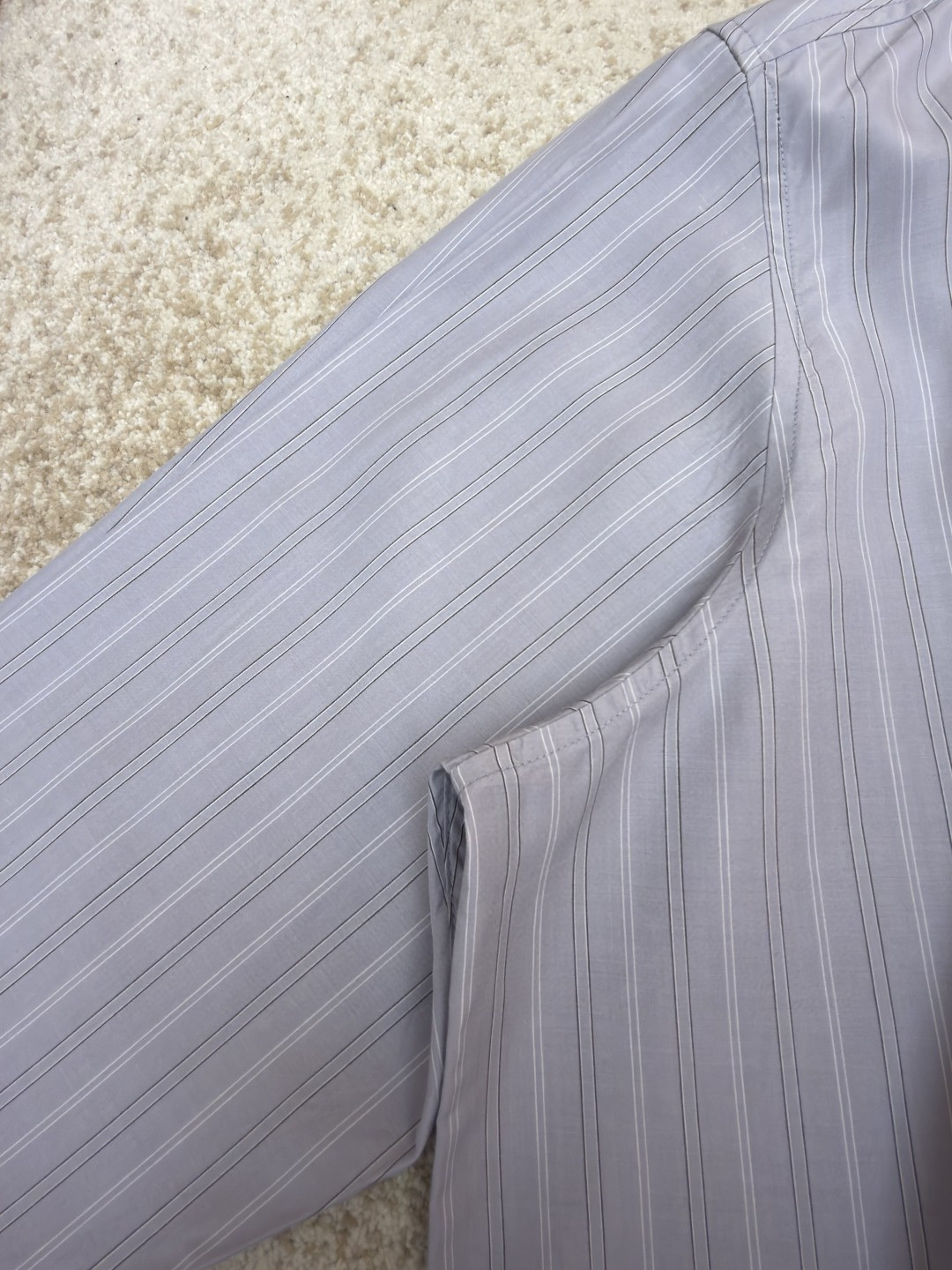 Acne Studios 标签条纹纽扣衬衫 外套 长袖 B0 BB0698-AM4