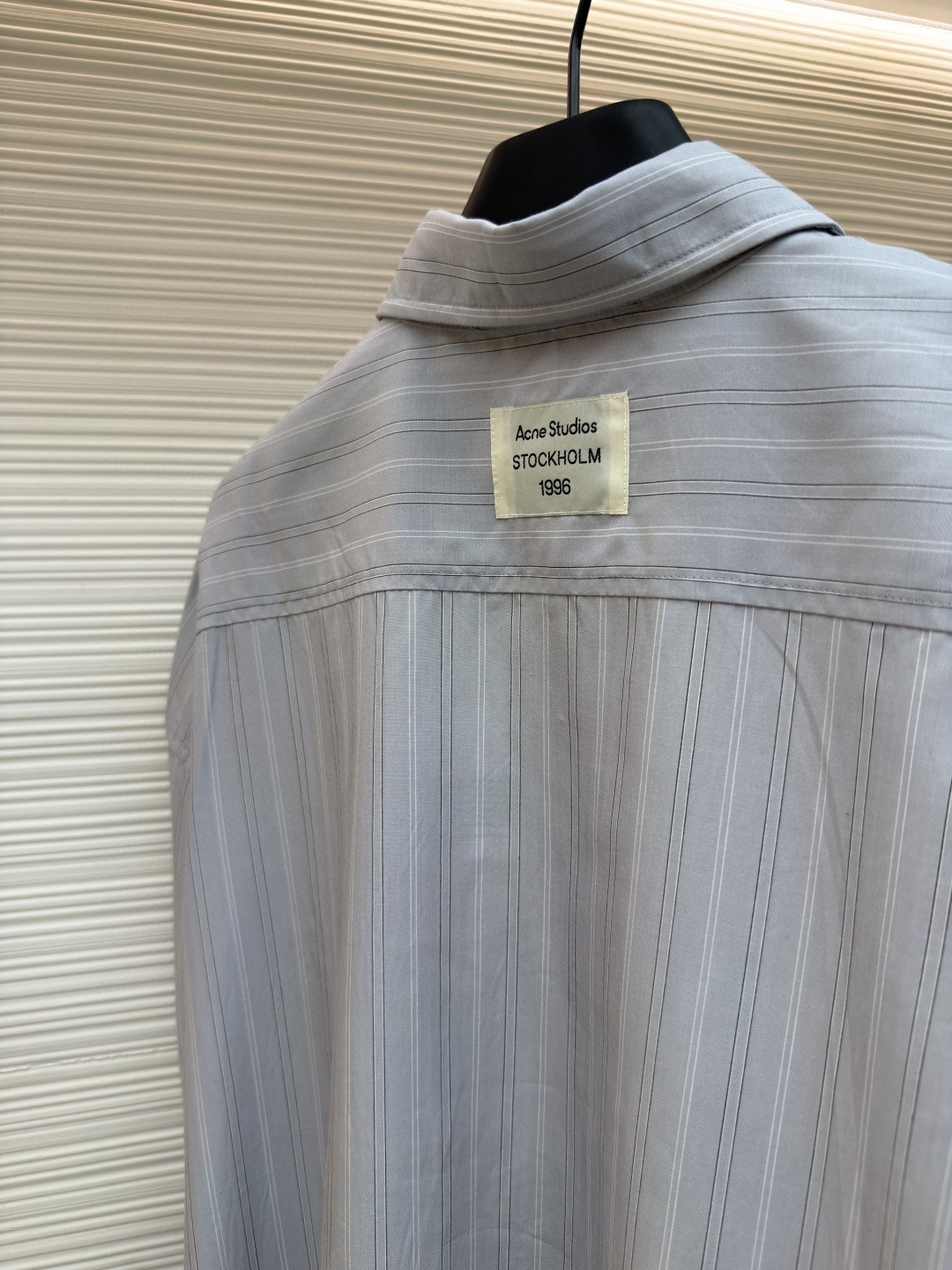 Acne Studios 标签条纹纽扣衬衫 外套 长袖 B0 BB0698-AM4