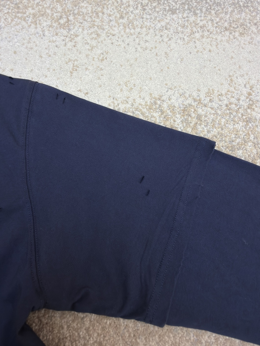 Acne Studios 纽扣徽标印花假两件圆领T恤 打底衫 长袖 蓝色 A5 CL0431-833