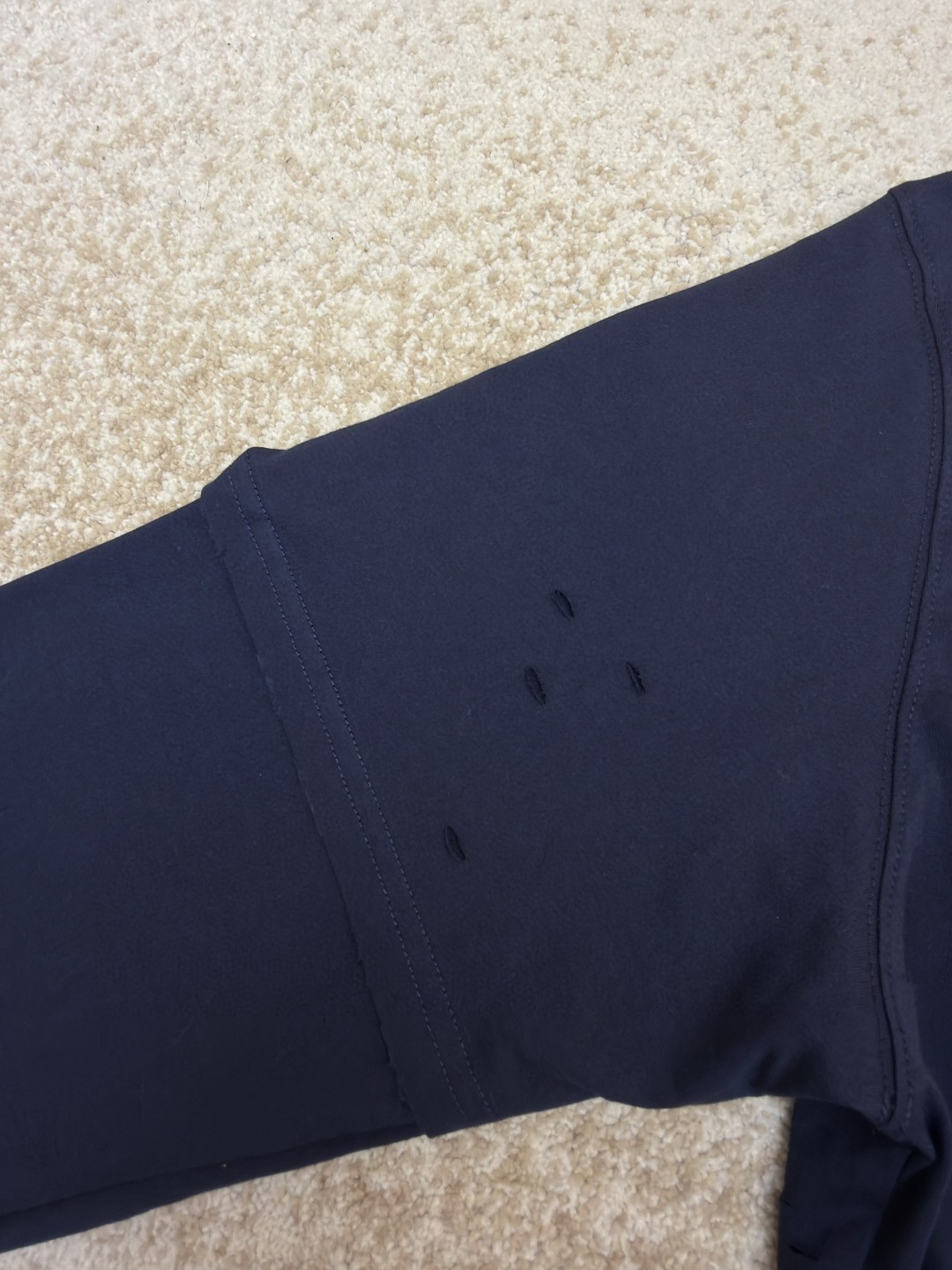 Acne Studios 纽扣徽标印花假两件圆领T恤 打底衫 长袖 蓝色 A5 CL0431-833