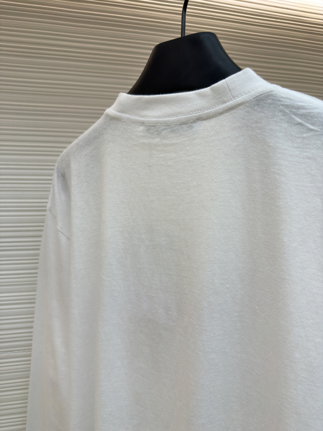 Acne Studios 复古数码蝴蝶结印花圆领T恤 打底衫 长袖 白色 A2 CL0343-DC6