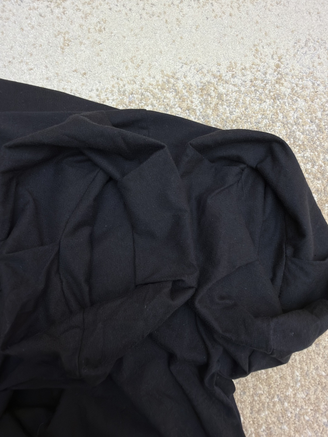 Acne Studios 褶饰花苞廓形简约字母印花落肩七分袖T恤 短袖 黑色 A5 AL0528-900