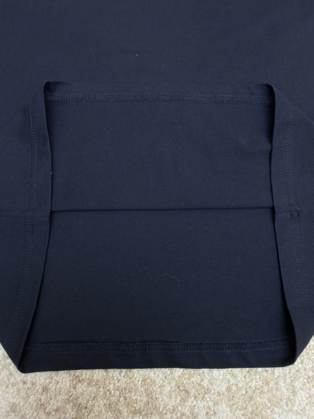 MIU MIU 缪缪 撞色织带长袖T恤 打底衫 女款 蓝色 A5 MJLA24-182D-F0X58-S-OOO