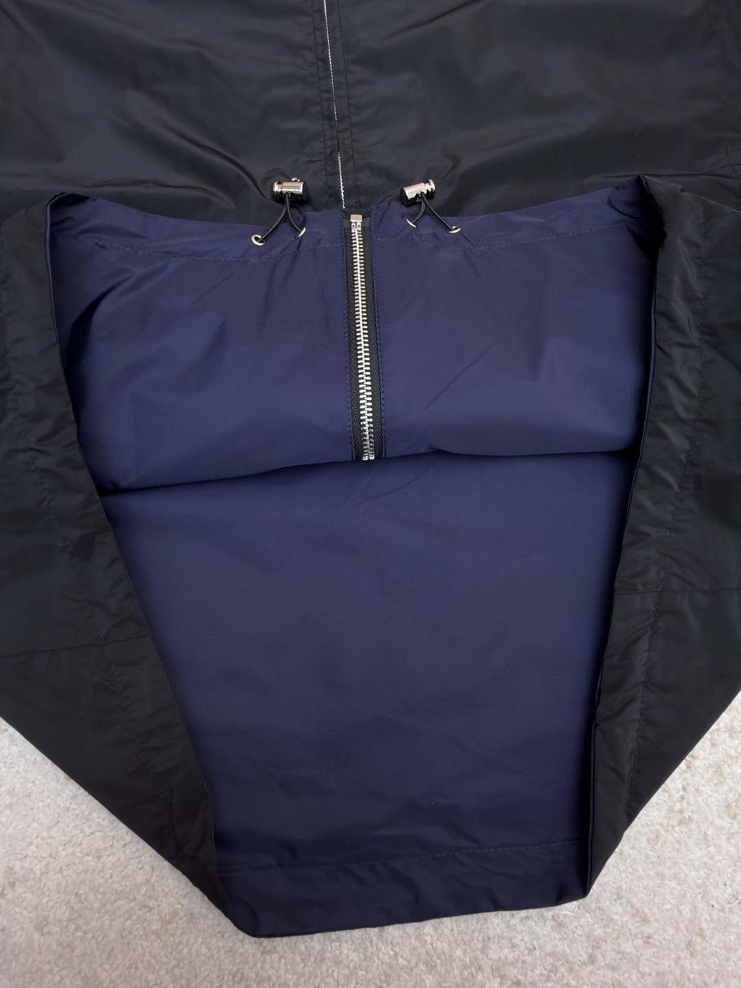 PRADA 普拉达 再生尼龙双面两穿拉链立领夹克 外套 长袖 黑色 B0 SGH057-1060-F082P-09