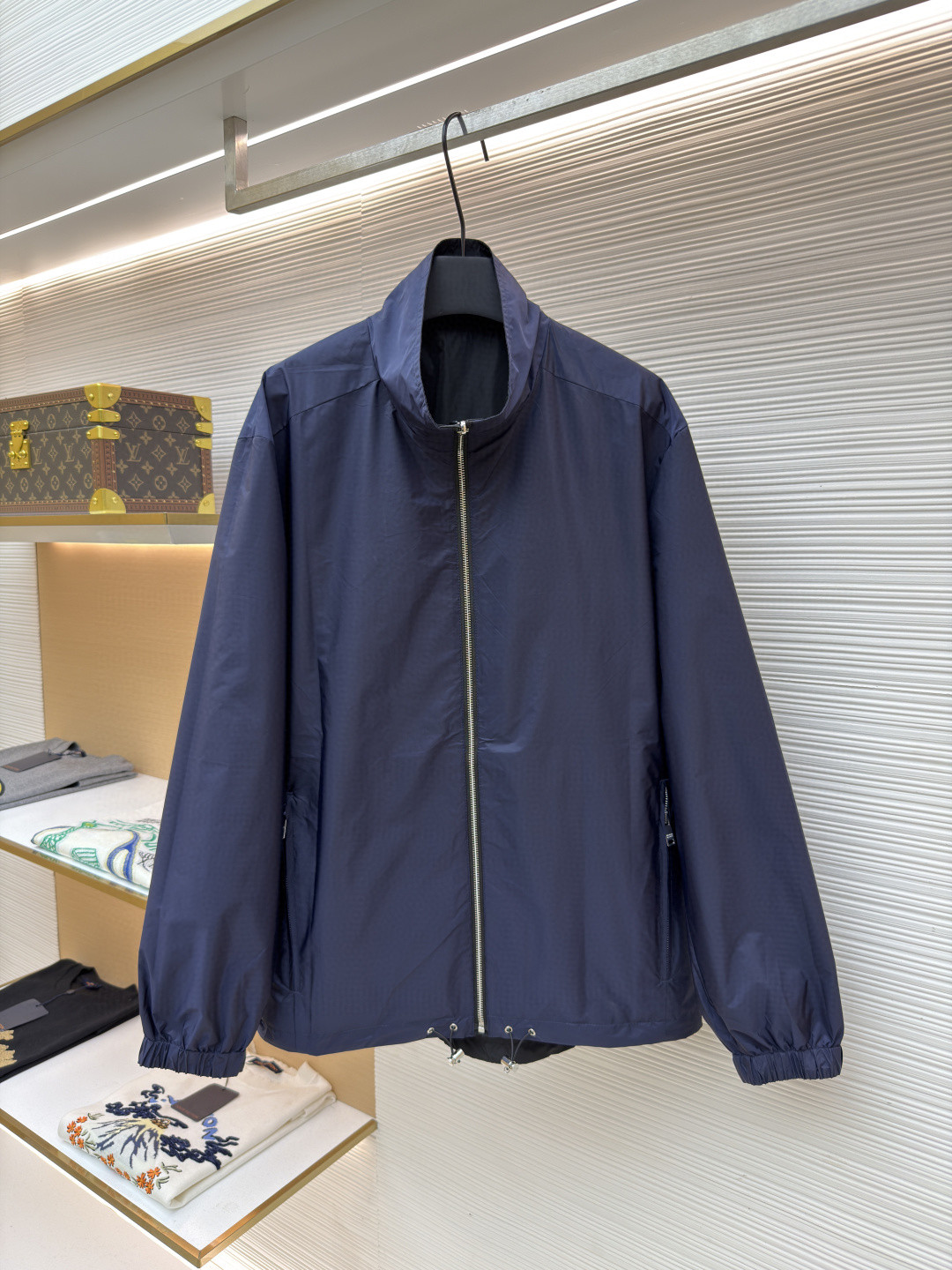 PRADA 普拉达 再生尼龙双面两穿拉链立领夹克 外套 长袖 黑色 B0 SGH057-1060-F082P-09