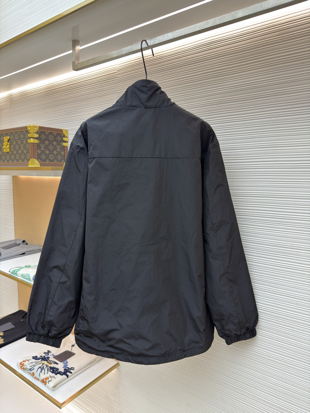 PRADA 普拉达 再生尼龙双面两穿拉链立领夹克 外套 长袖 黑色 B0 SGH057-1060-F082P-09