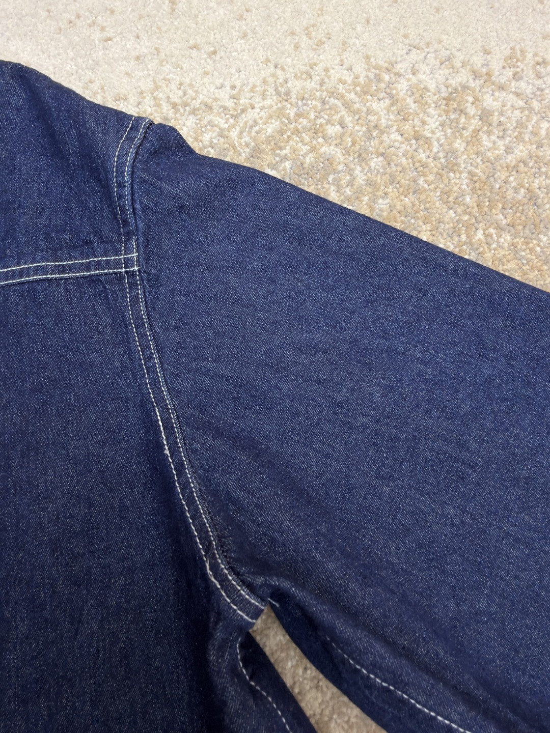 CELINE 赛琳 刺绣logo牛仔衬衫 牛仔衣 外套 夹克 长袖 蓝色 B0 RC0BE2N67-GGG3