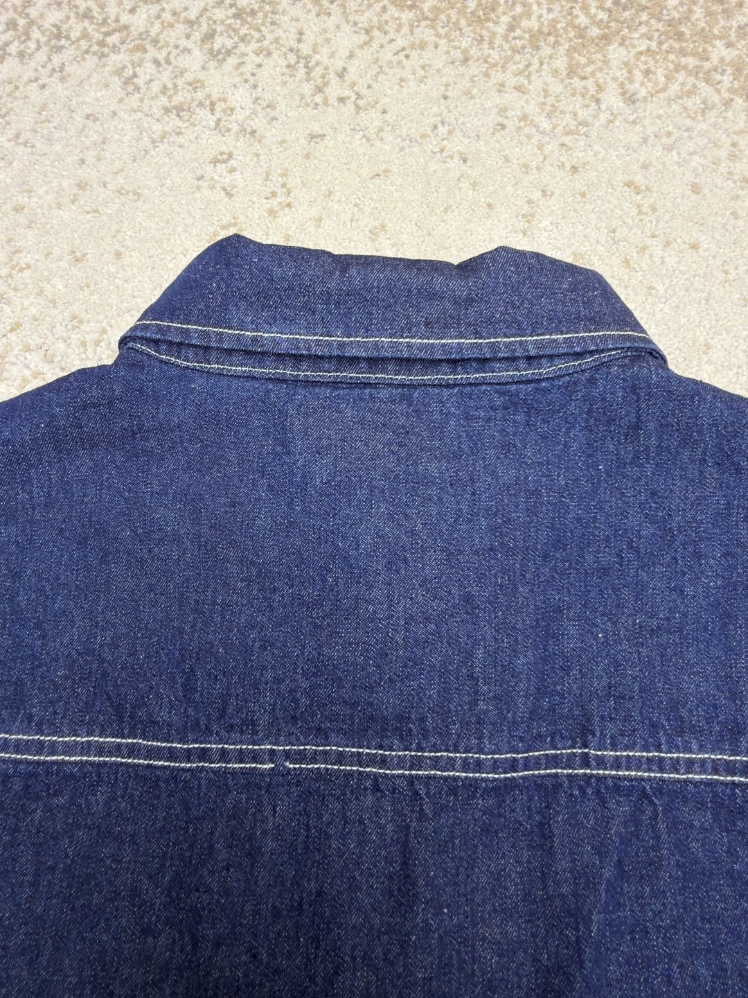 CELINE 赛琳 刺绣logo牛仔衬衫 牛仔衣 外套 夹克 长袖 蓝色 B0 RC0BE2N67-GGG3