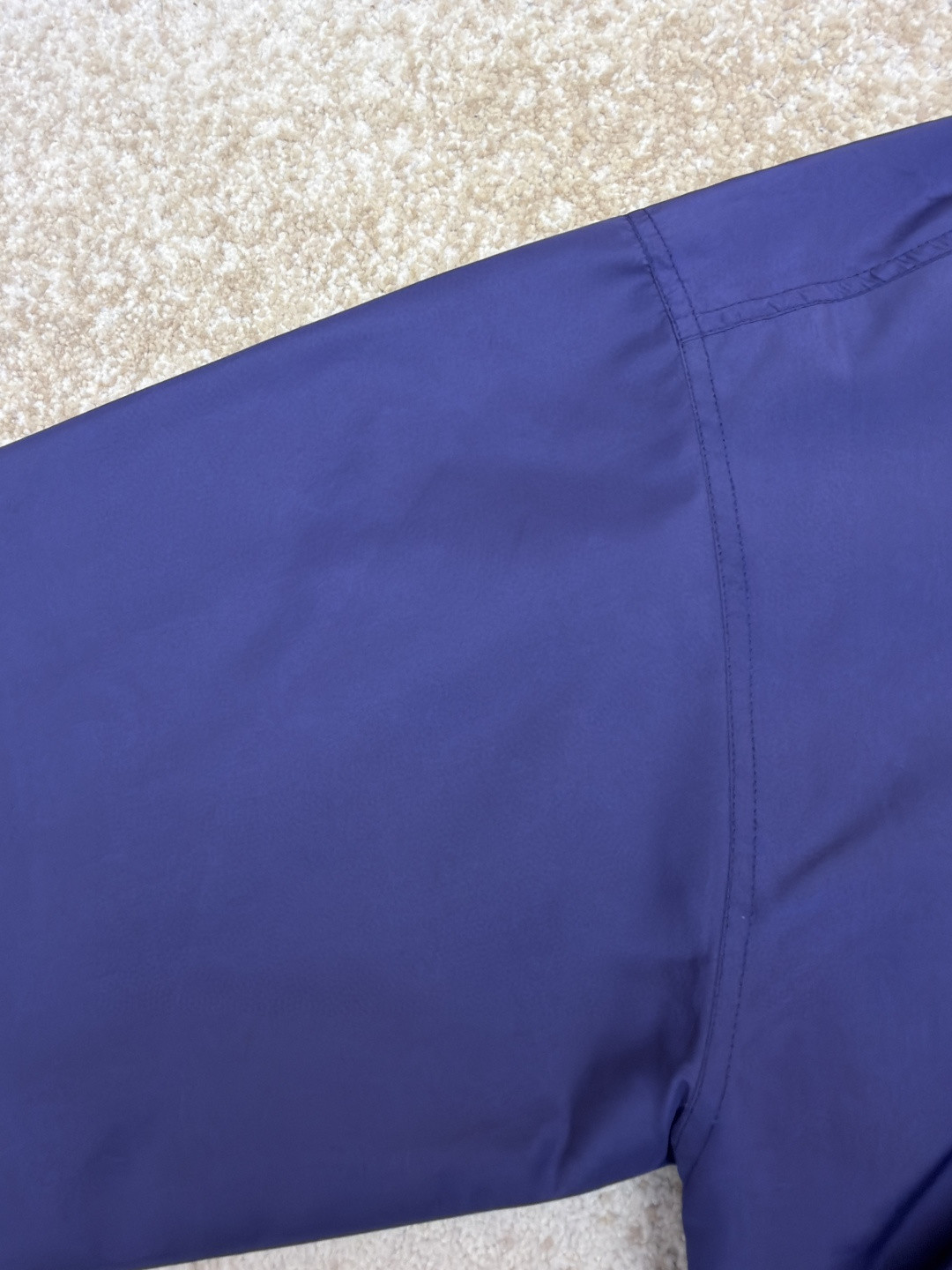 MIU MIU 缪缪 科技府绸束口拉链外套 夹克 长袖 女款 蓝色 B0 ML1461-18VS-F0V41-S-OOO