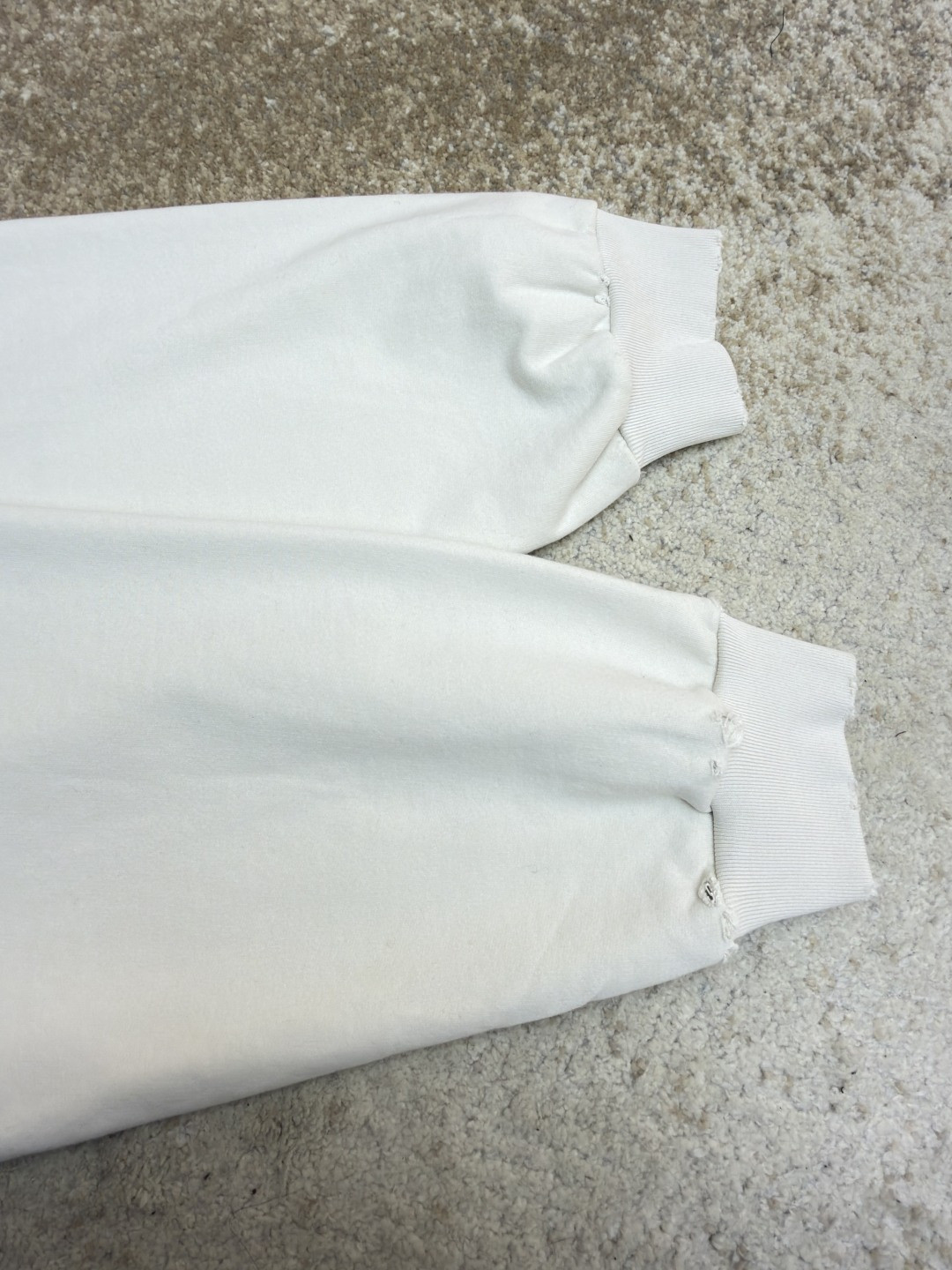 Balenciaga 巴黎世家 破洞字母刺绣拉链连帽卫衣 外套 长袖 白色 A7 803264TSVP18016