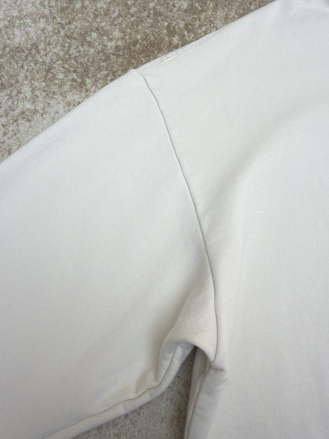 Balenciaga 巴黎世家 破洞字母刺绣拉链连帽卫衣 外套 长袖 白色 A7 803264TSVP18016