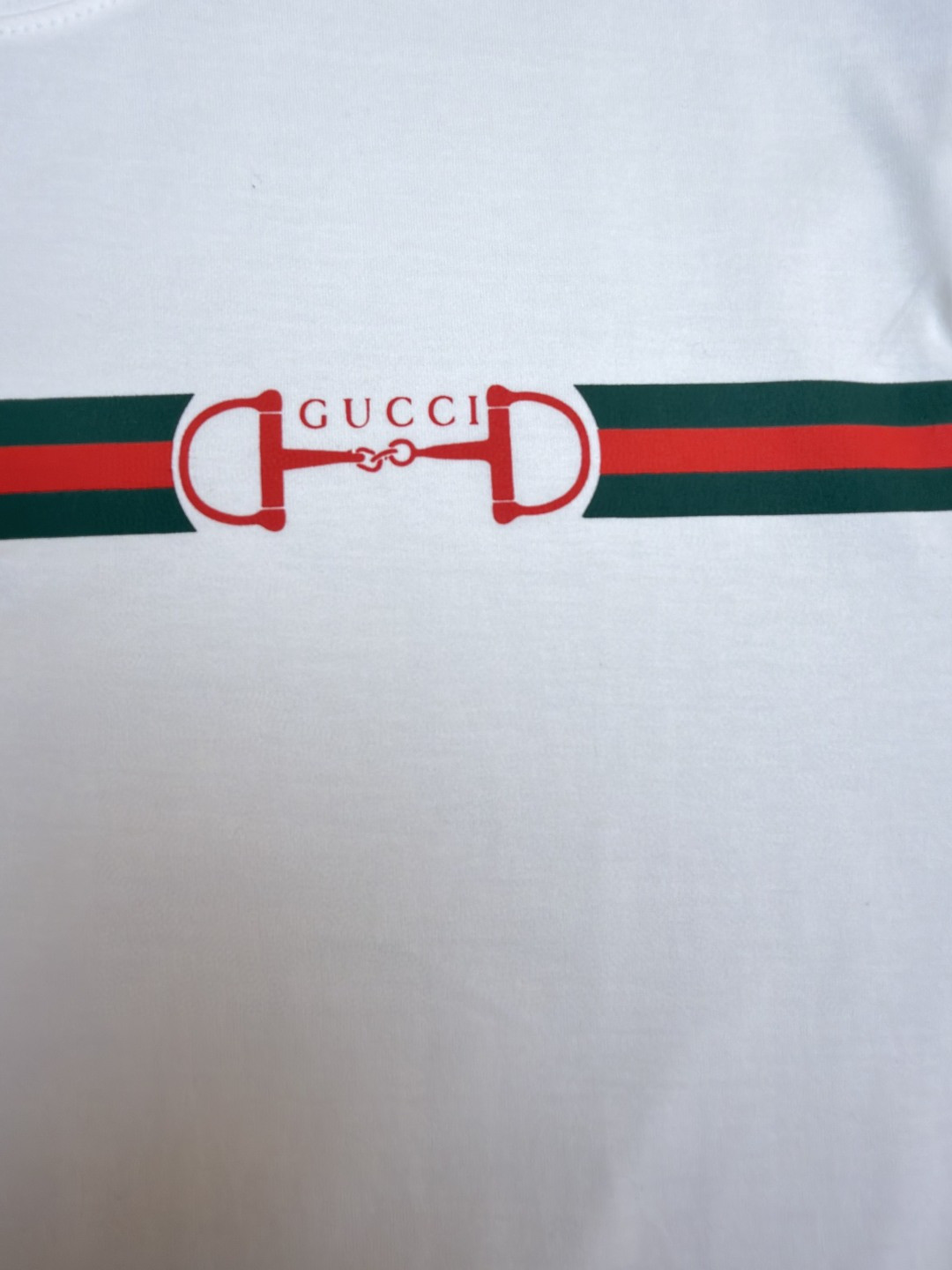 GUCCI 古驰 织带锁扣圆领短袖T恤 夏季 白色 A0 837959-XJHM5-9081