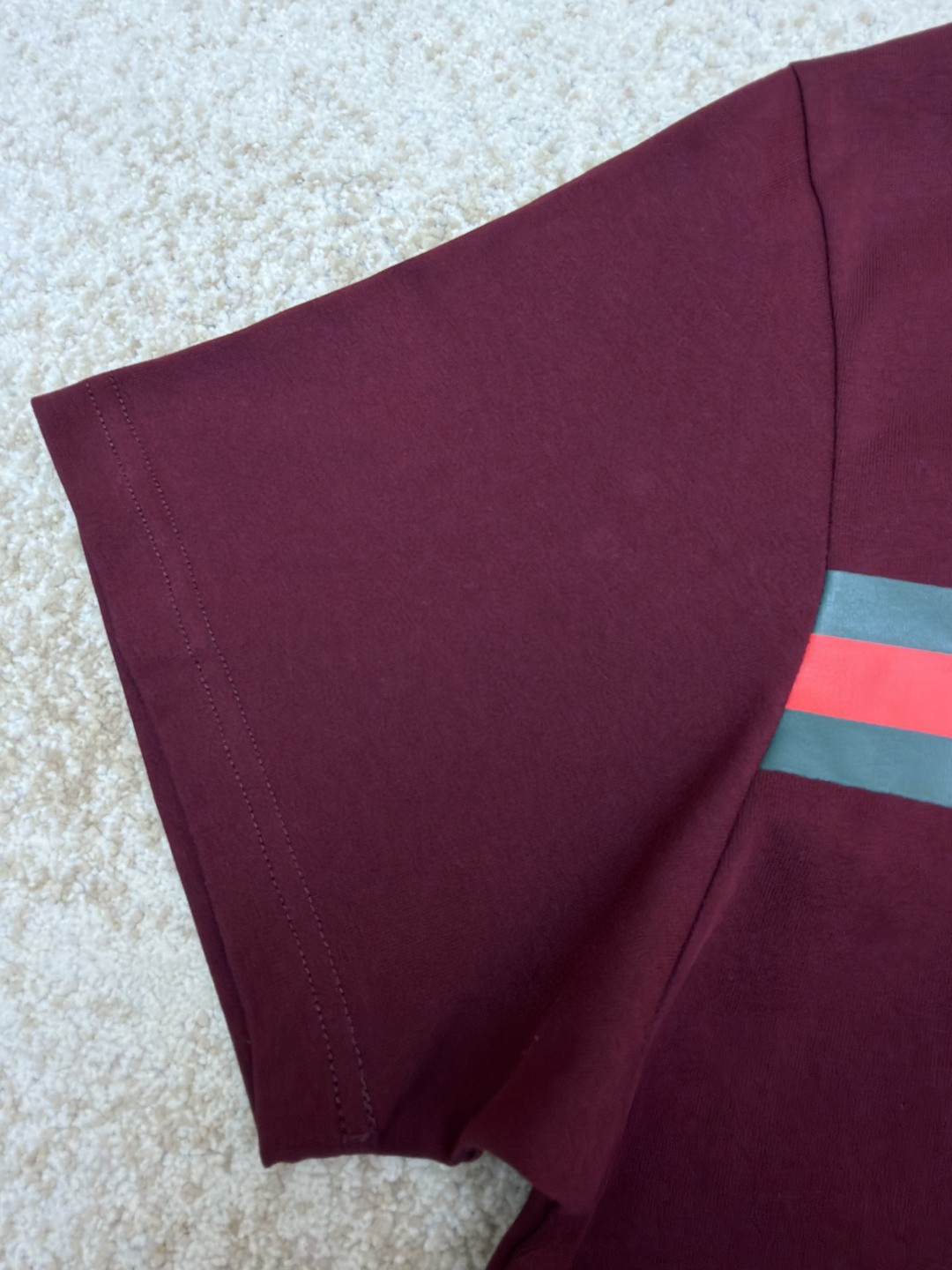 GUCCI 古驰 马衔扣印织带圆领短袖T恤 夏季 白色 红色 A0 855021-XJHOJ-9051