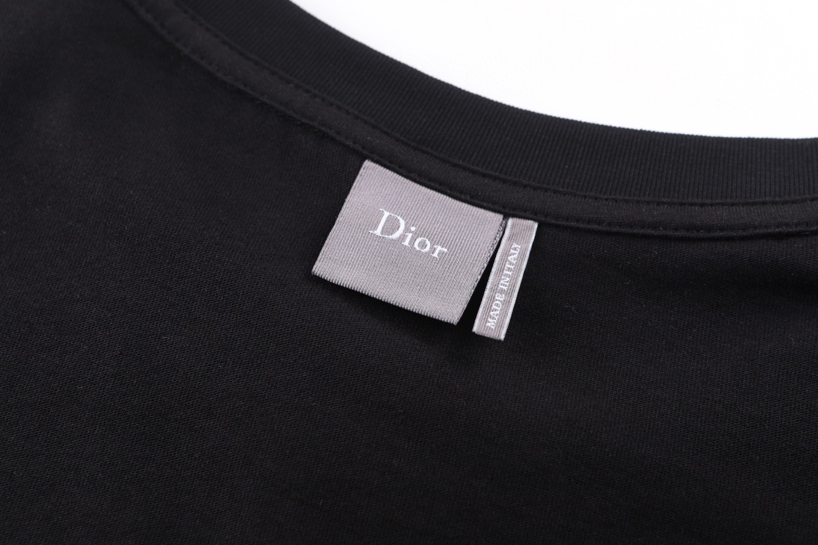 DIOR 迪奥 刺绣平纹圆领T恤 短袖 白色 黑色 A0 683J606A0677-C989