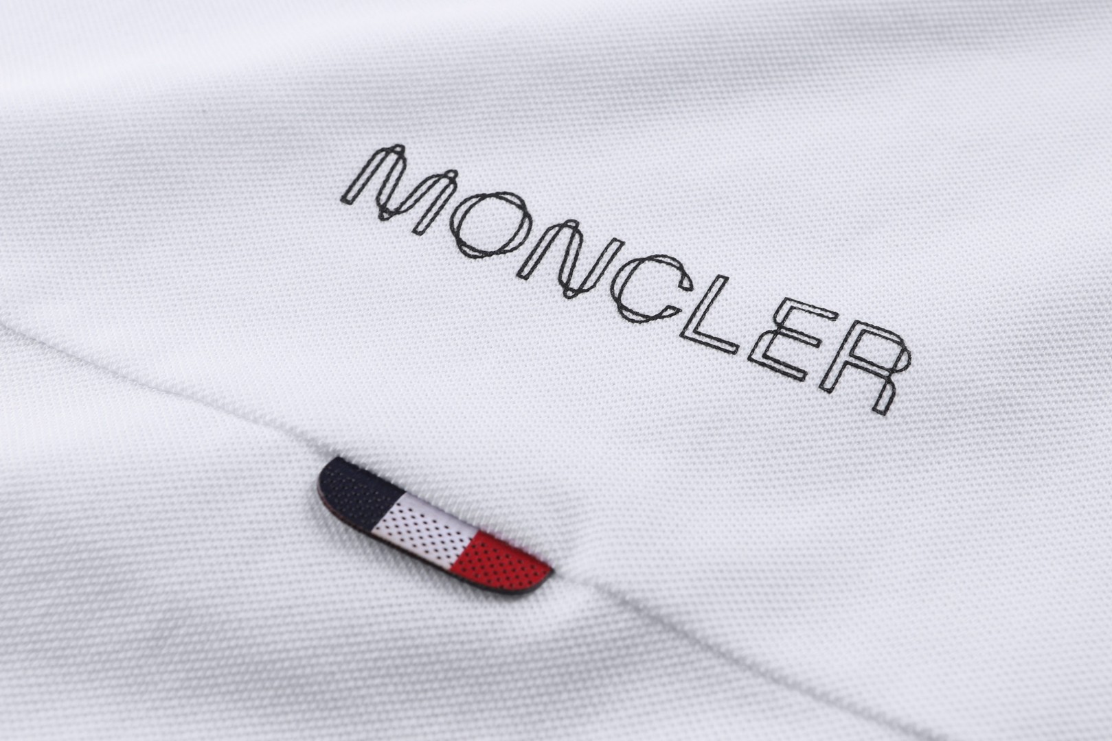 Moncler 蒙口 标识贴片Polo衫 短袖 T恤 夏季 白色 黑色 A0 K20918A0001284556001