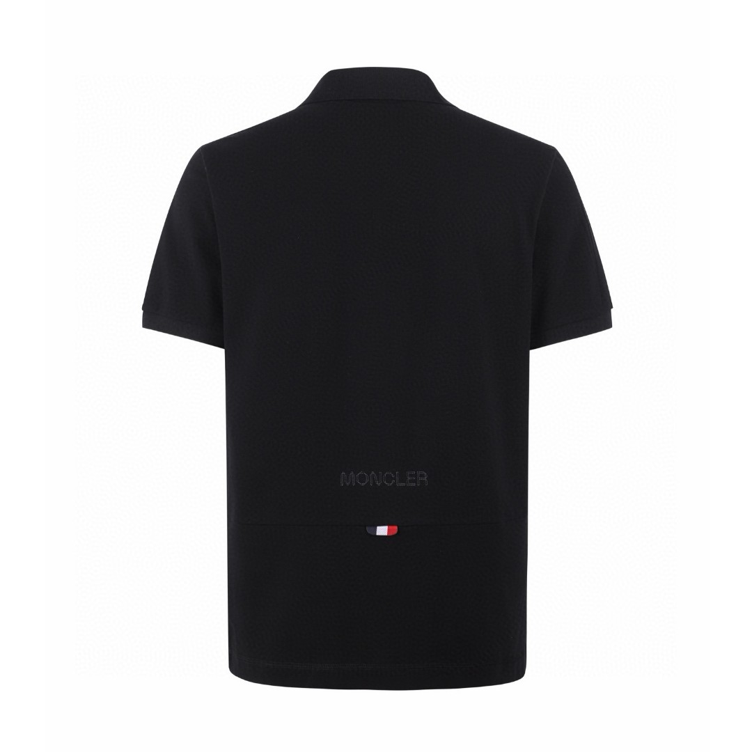 Moncler 蒙口 标识贴片Polo衫 短袖 T恤 夏季 白色 黑色 A0 K20918A0001284556001