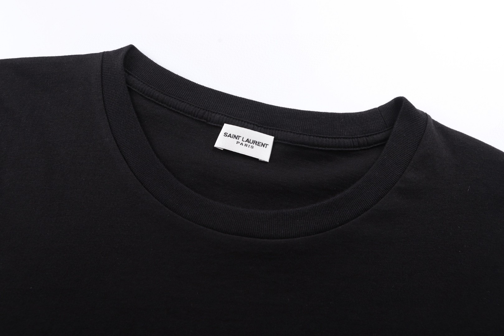 SAINT LAURENT YSL 圣罗兰 炫彩印花圆领短袖 T恤 夏款 黑色 A0 480406YB1GN9787