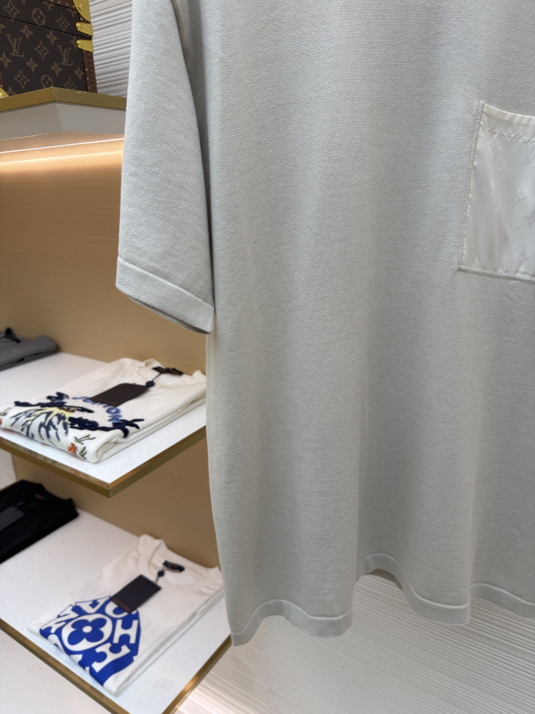 LOUIS VUITTON 路易威登 LV口袋嵌花圆领短袖 T恤 夏款 B0 