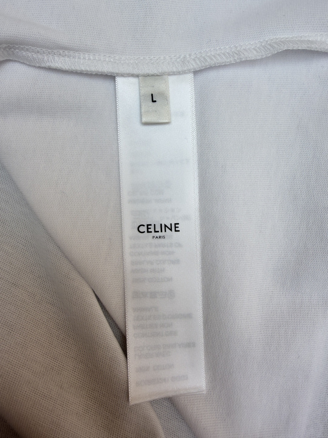 CELINE 徽标刺绣圆领T恤 打底衫 长袖 黑色 白色 A5 RX0IZ1242-38AW