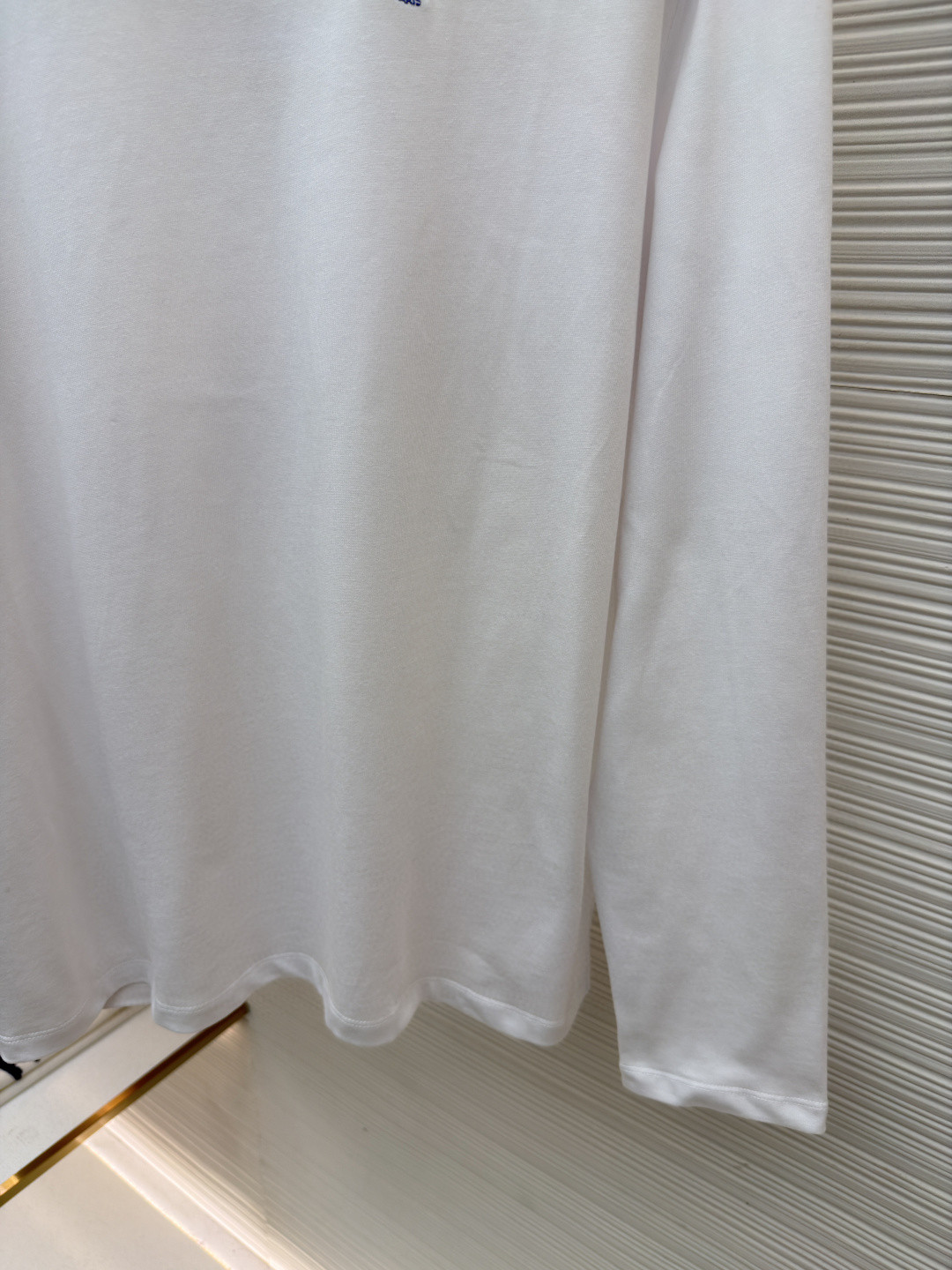 CELINE 徽标刺绣圆领T恤 打底衫 长袖 黑色 白色 A5 RX0IZ1242-38AW