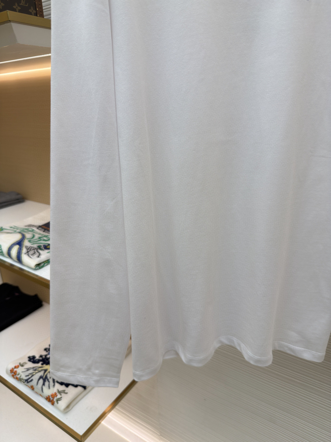 CELINE 徽标刺绣圆领T恤 打底衫 长袖 黑色 白色 A5 RX0IZ1242-38AW